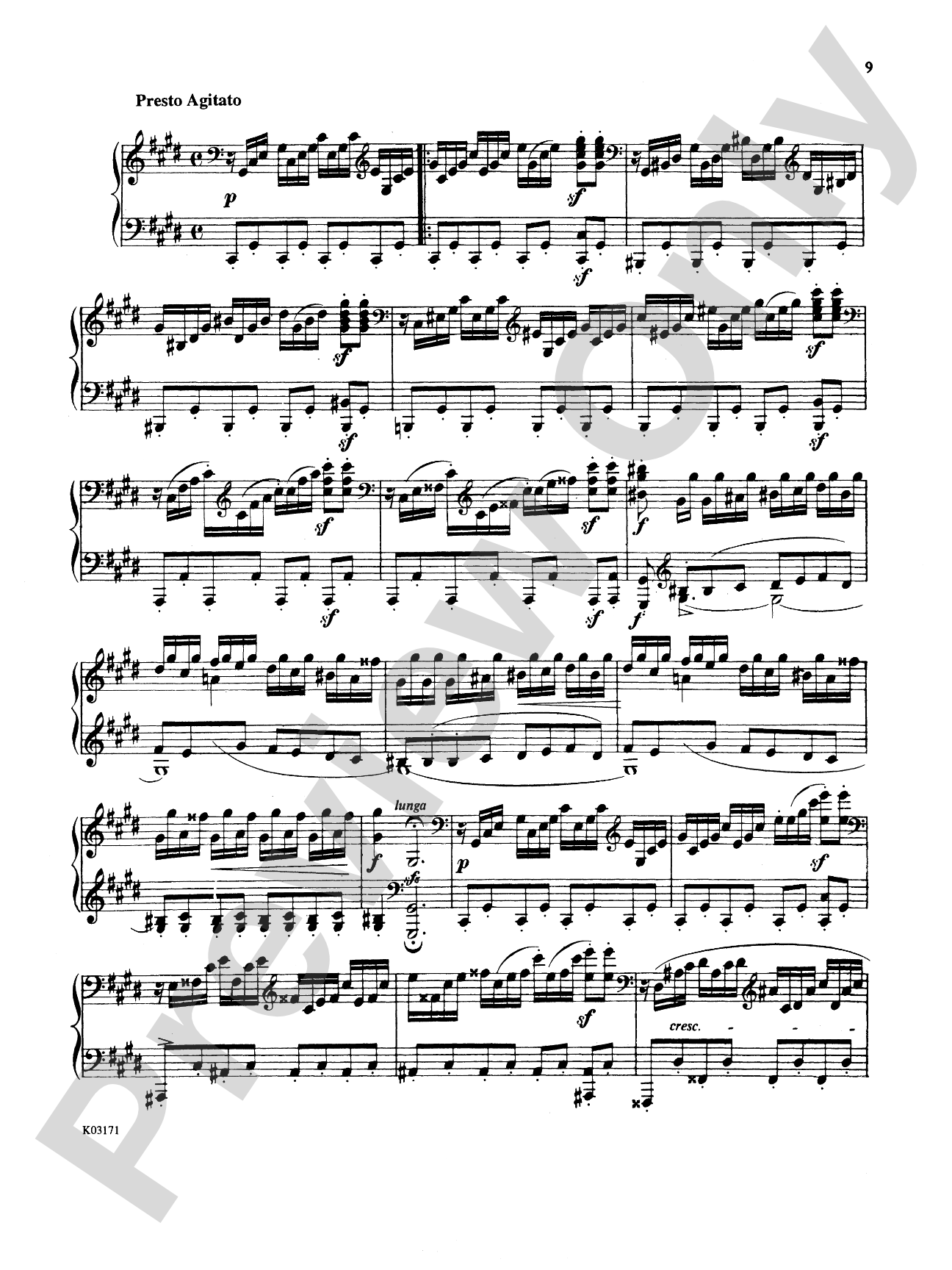 Beethoven: Sonata No. 14 in C-Sharp Minor, Op. 27, No. 2, "Moonlight": Piano