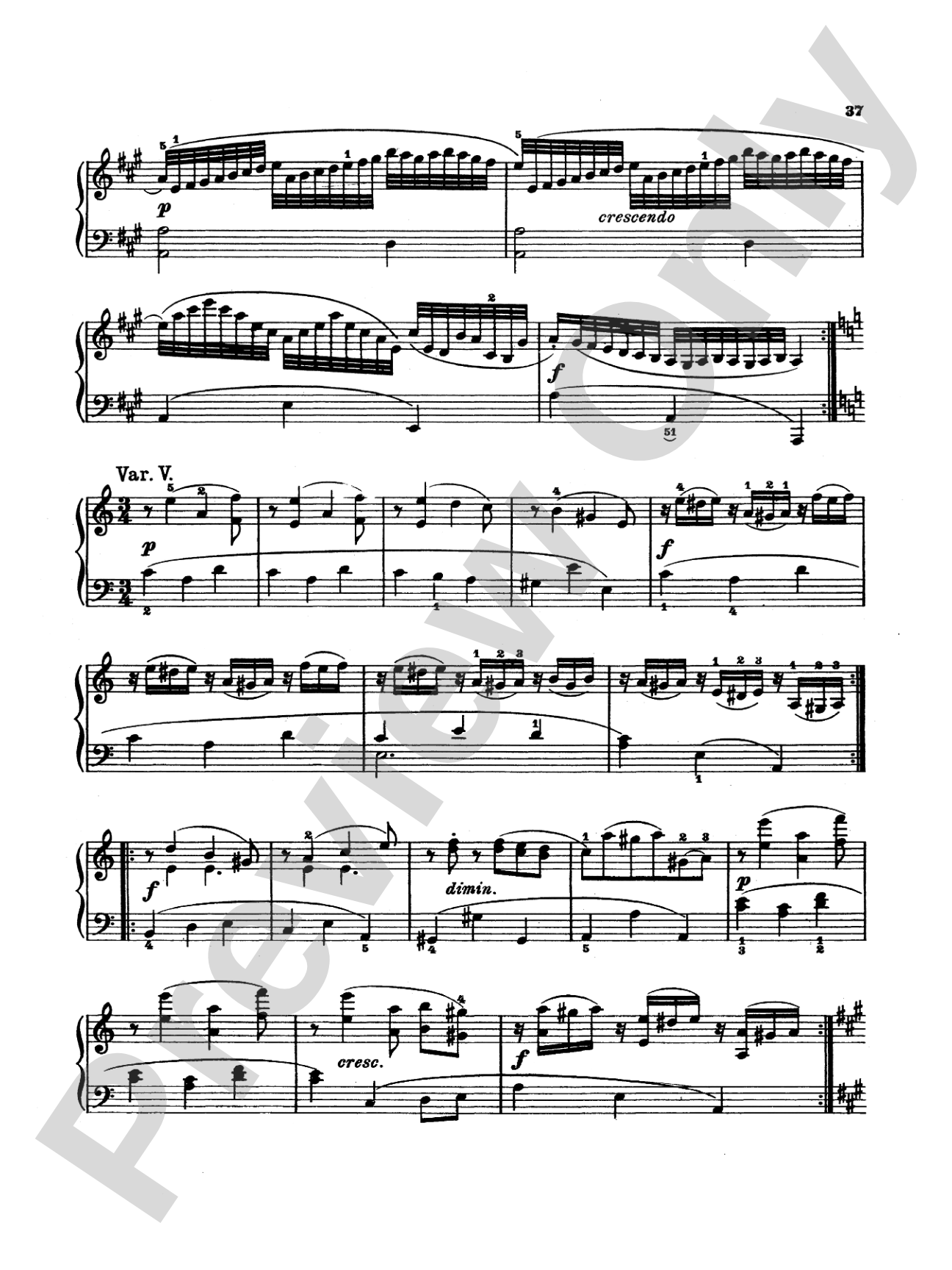 Beethoven: Sonata No. 3 in D Major: Piano
