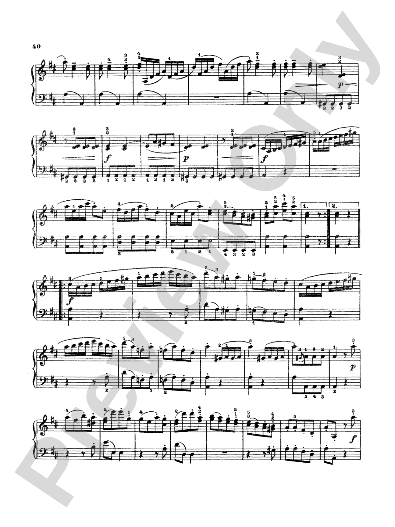 Beethoven: Sonata No. 3 in D Major: Piano
