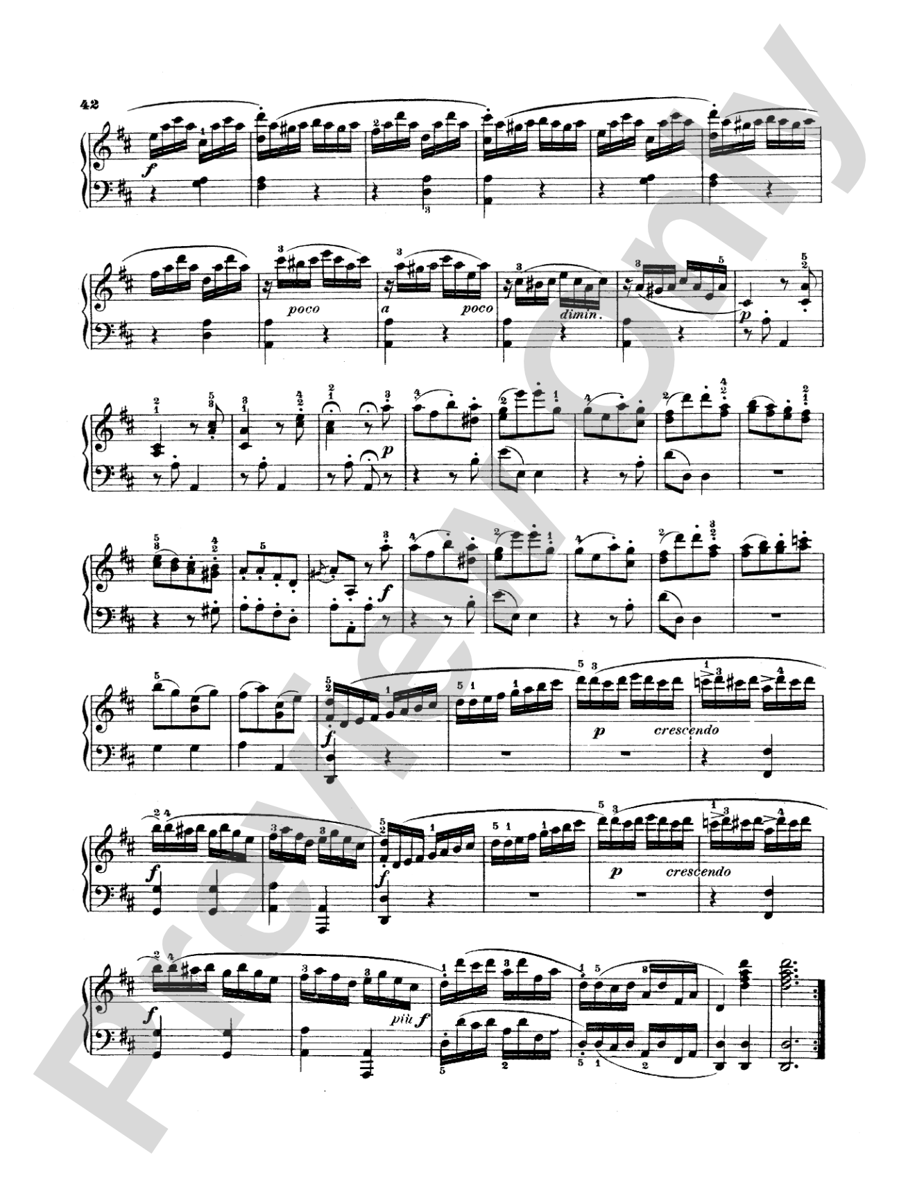 Beethoven: Sonata No. 3 in D Major: Piano
