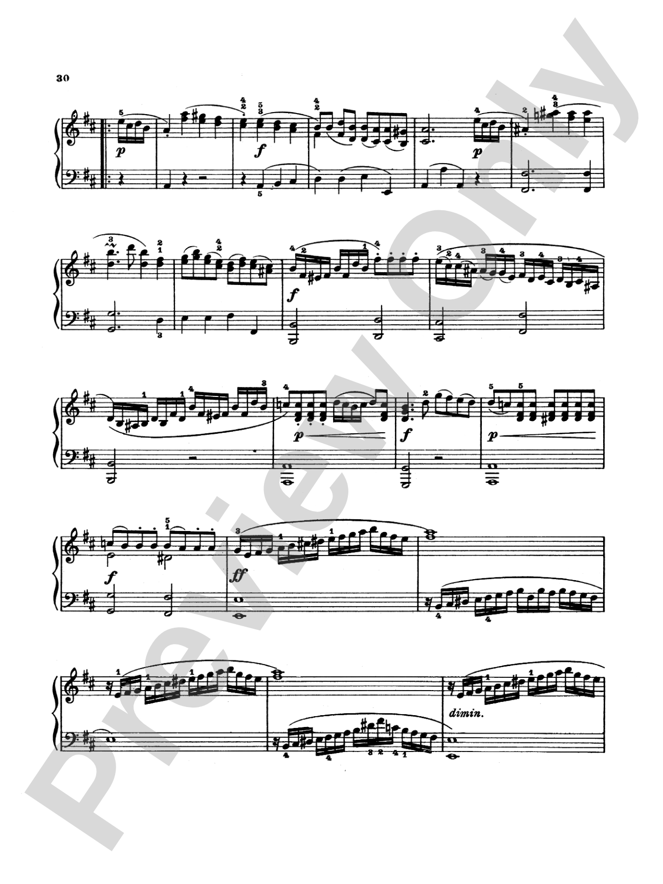 Beethoven: Sonata No. 3 in D Major: Piano