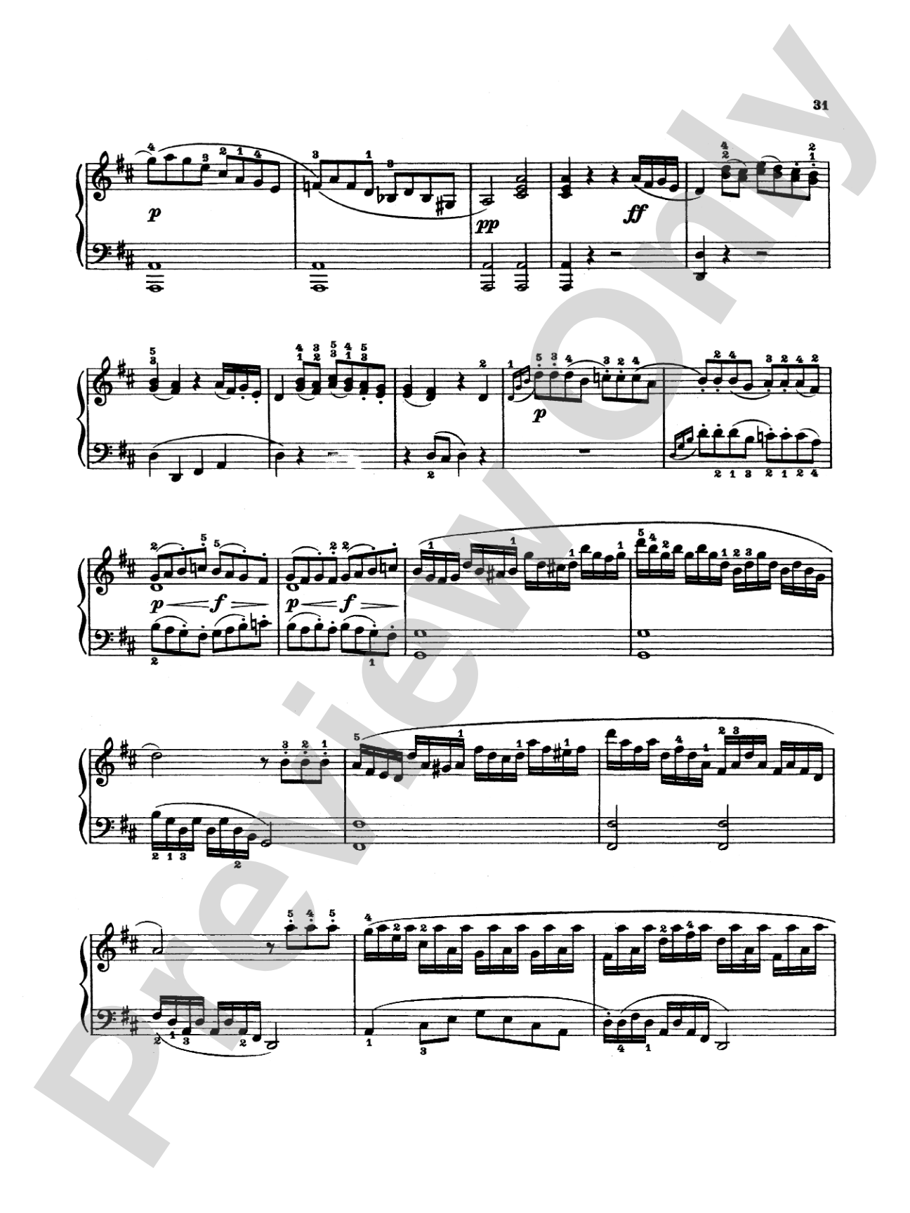 Beethoven: Sonata No. 3 in D Major: Piano