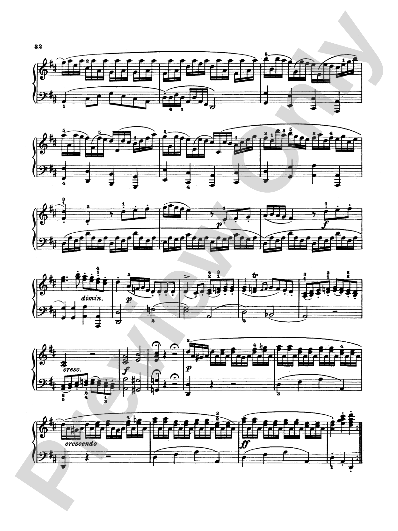 Beethoven: Sonata No. 3 in D Major: Piano