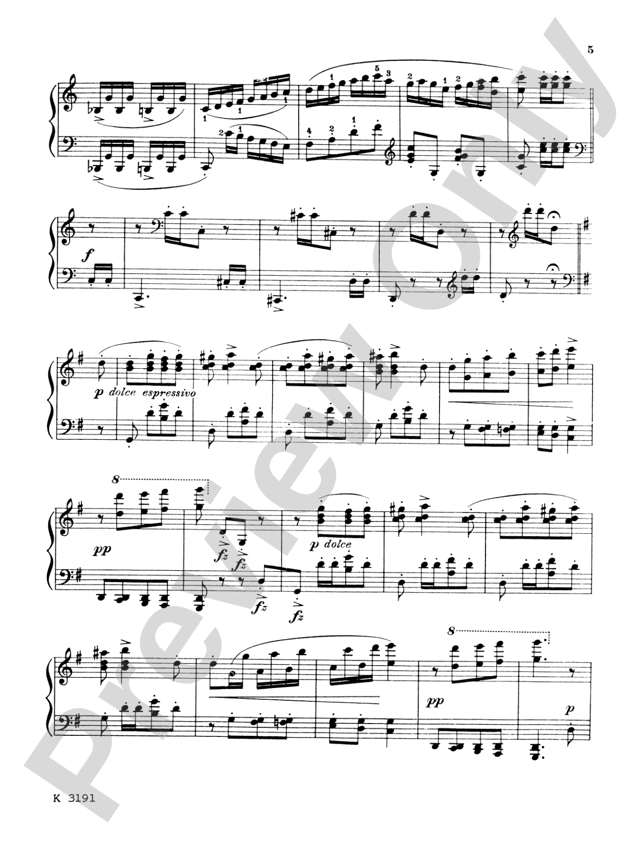 Beethoven: Contra Dances: Piano Book