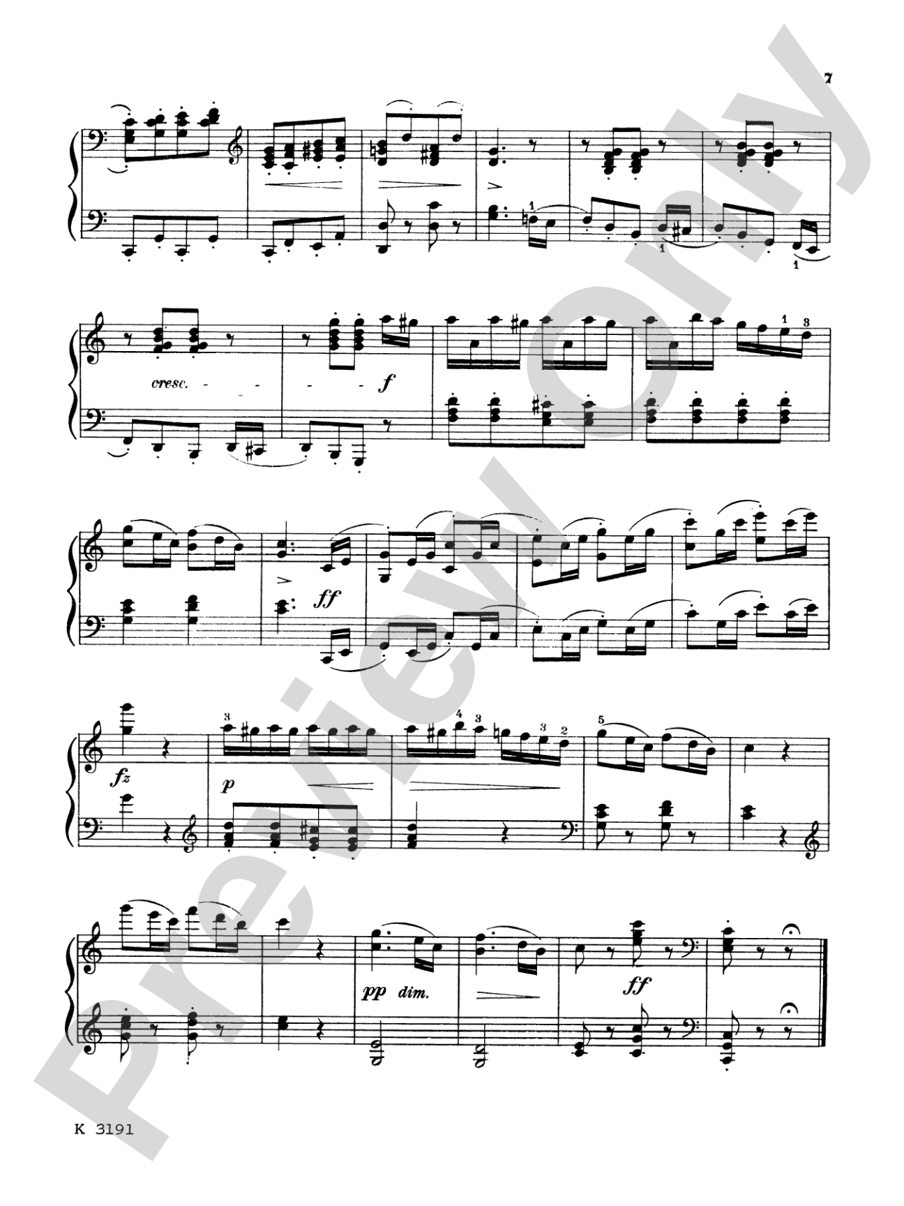 Beethoven: Contra Dances: Piano Book