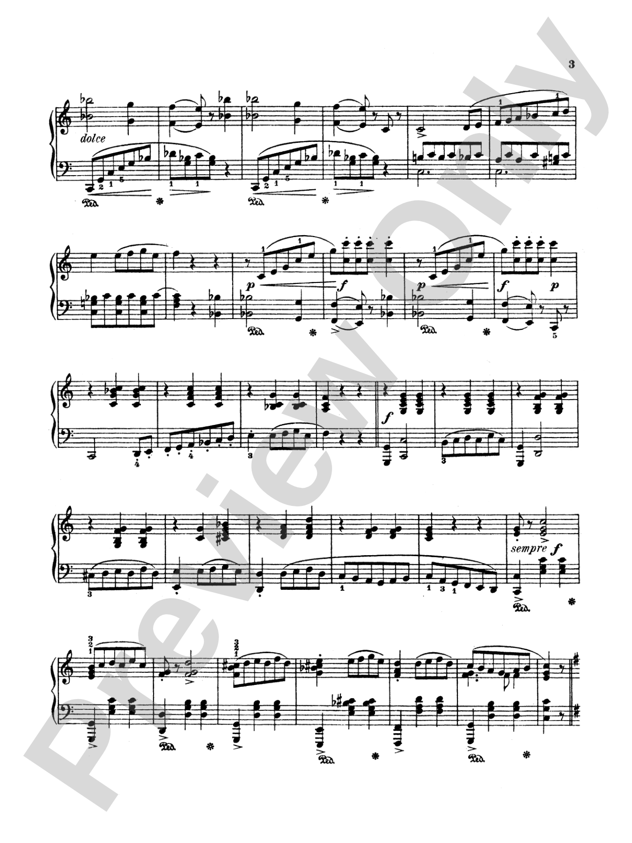 Beethoven: Three German Dances: Piano