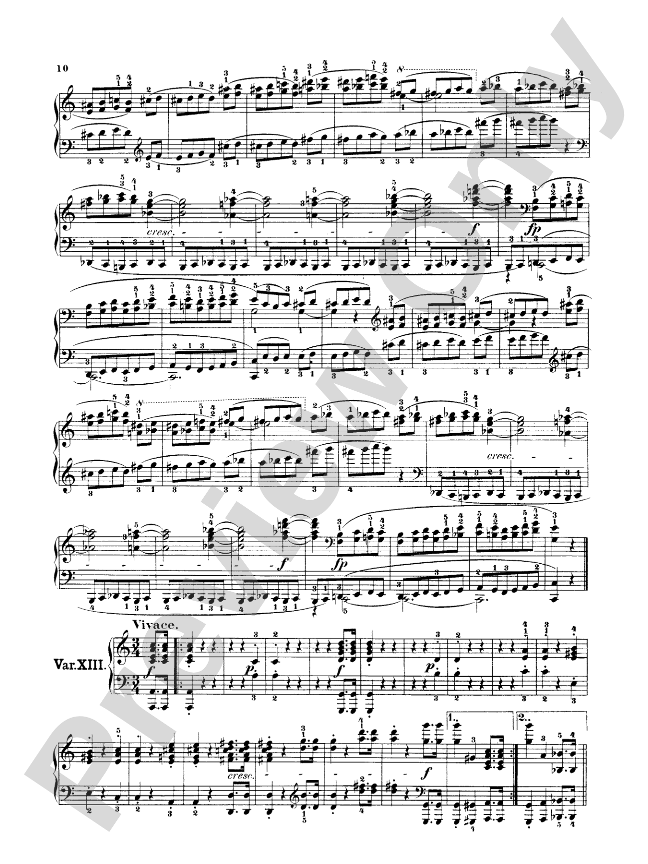 Beethoven: Diabelli Variations: Piano
