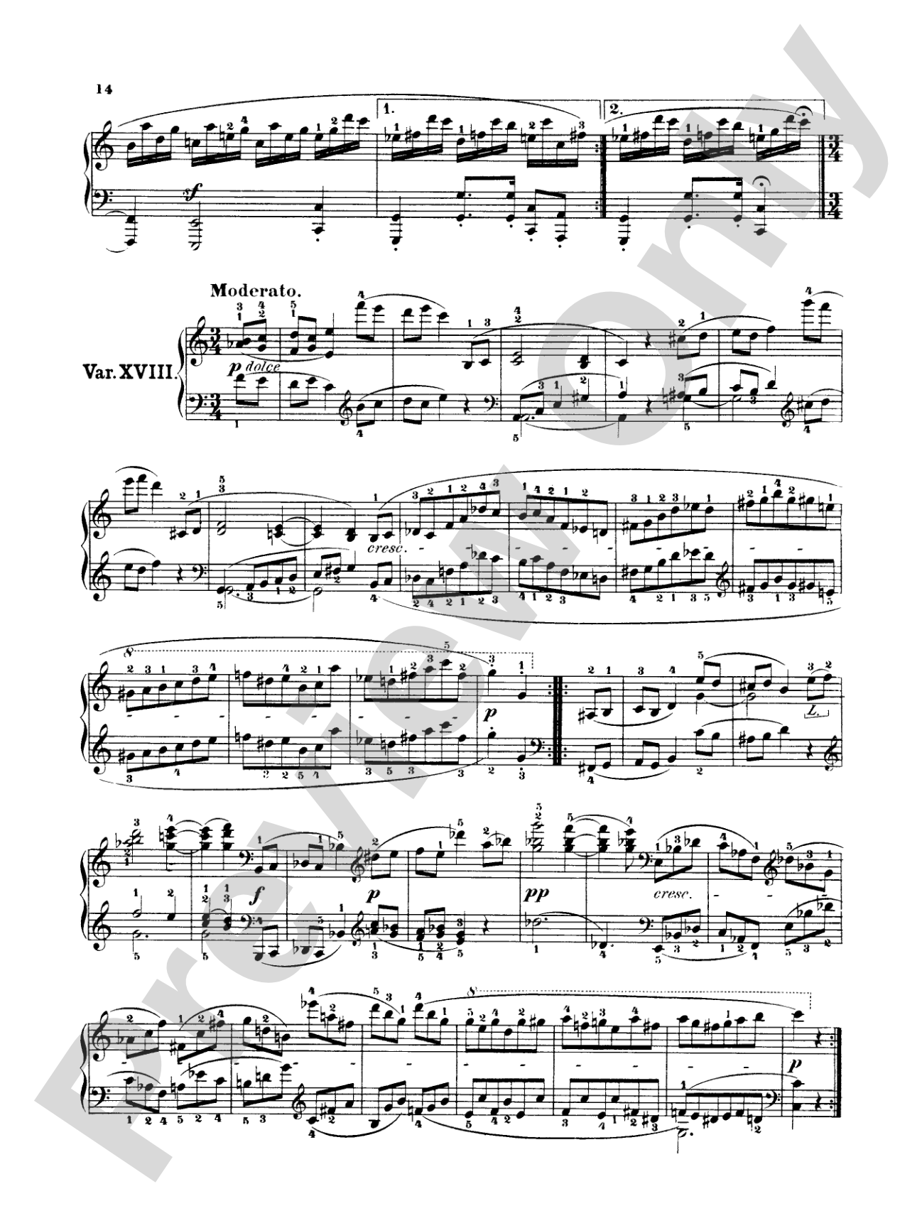 Beethoven: Diabelli Variations: Piano