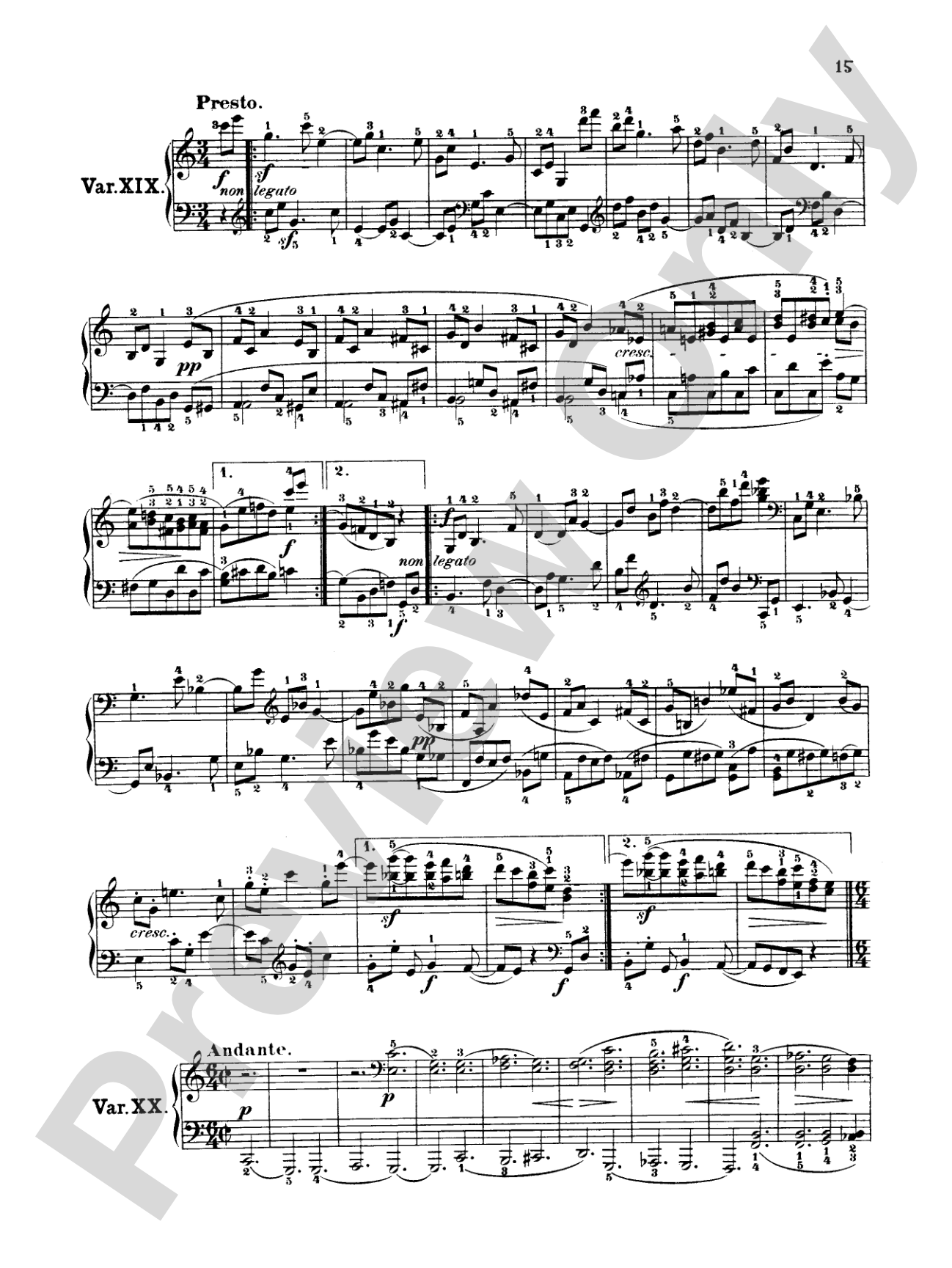 Beethoven: Diabelli Variations: Piano