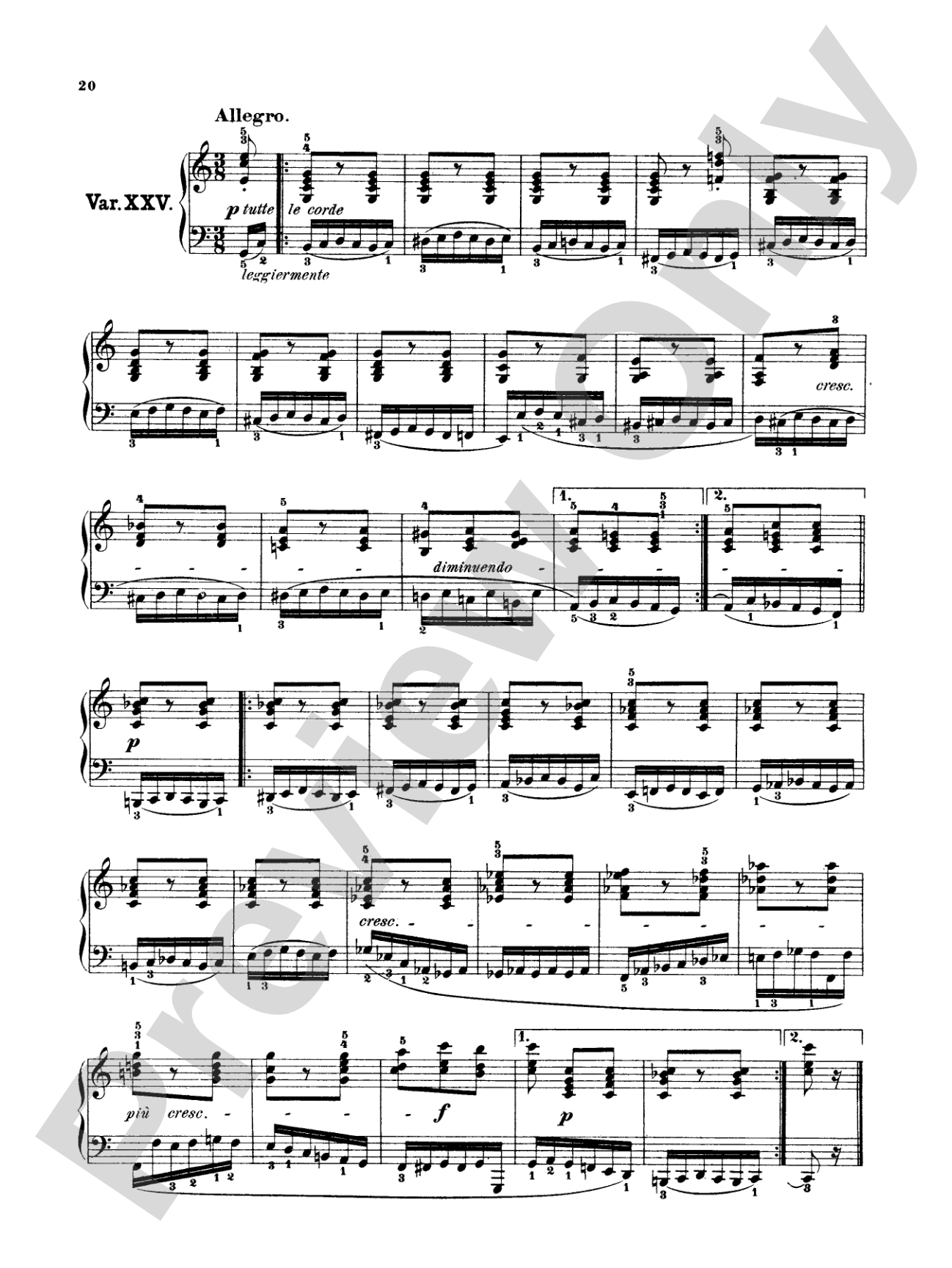 Beethoven: Diabelli Variations: Piano