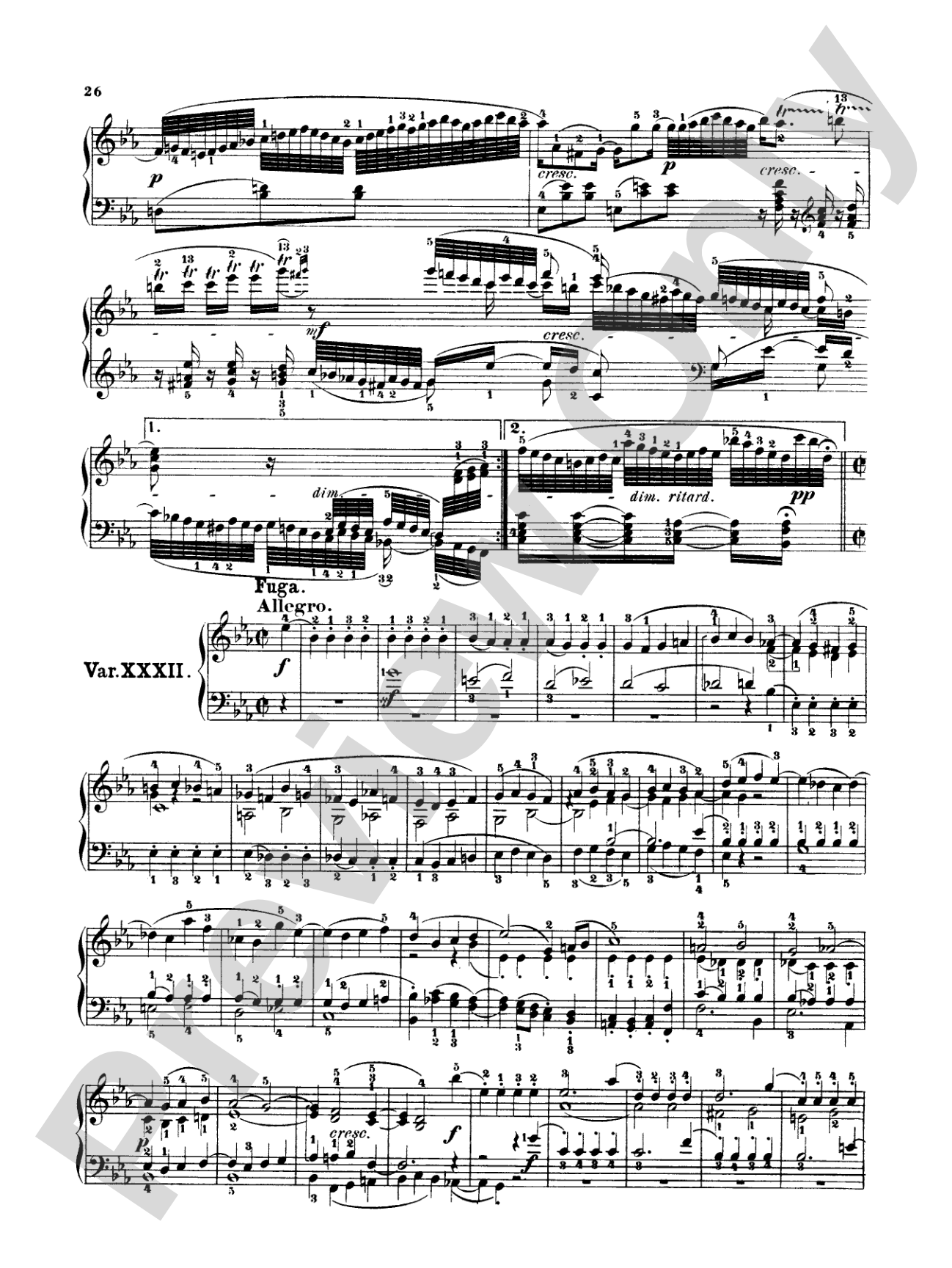 Beethoven: Diabelli Variations: Piano