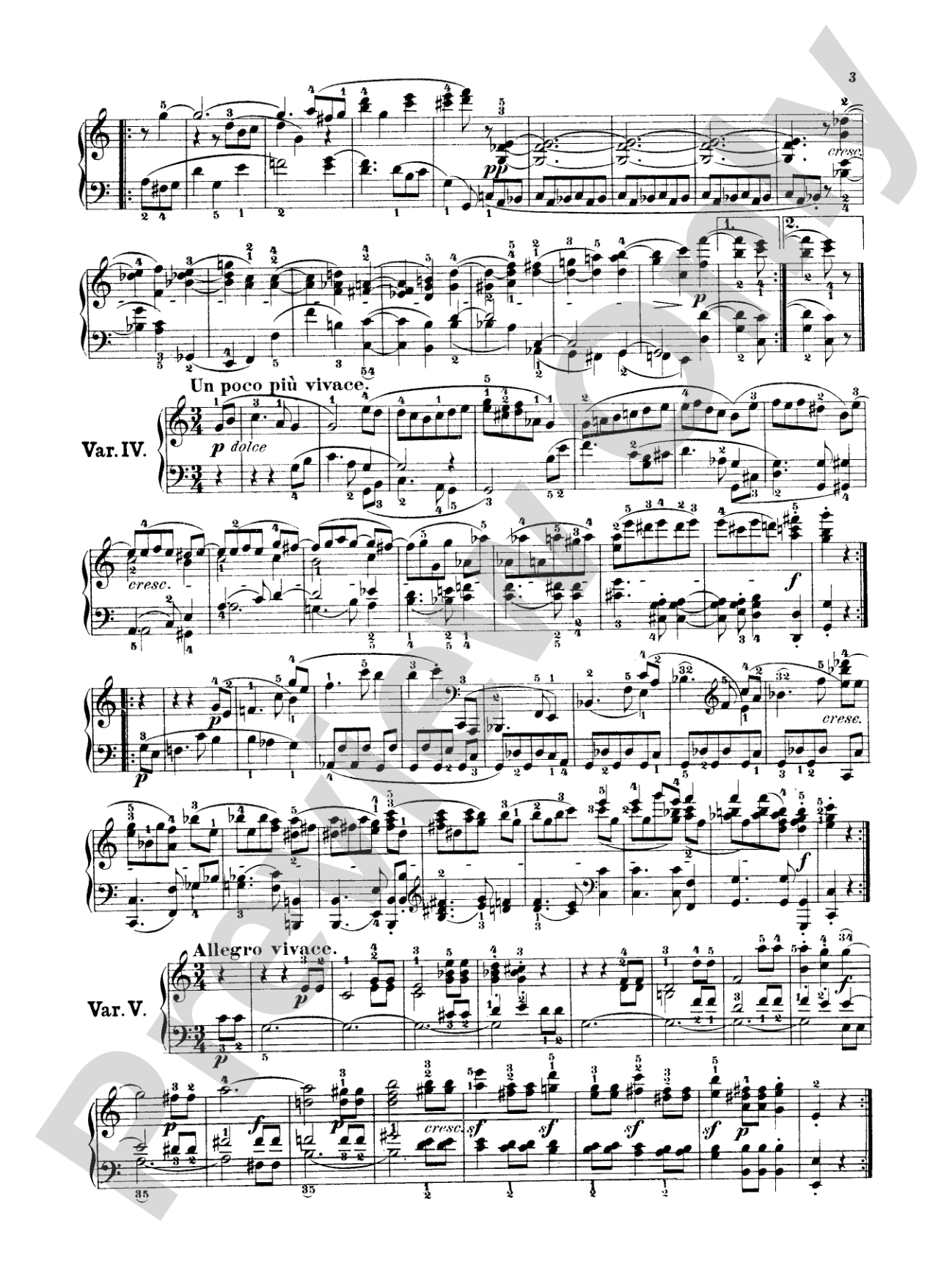 Beethoven: Diabelli Variations: Piano