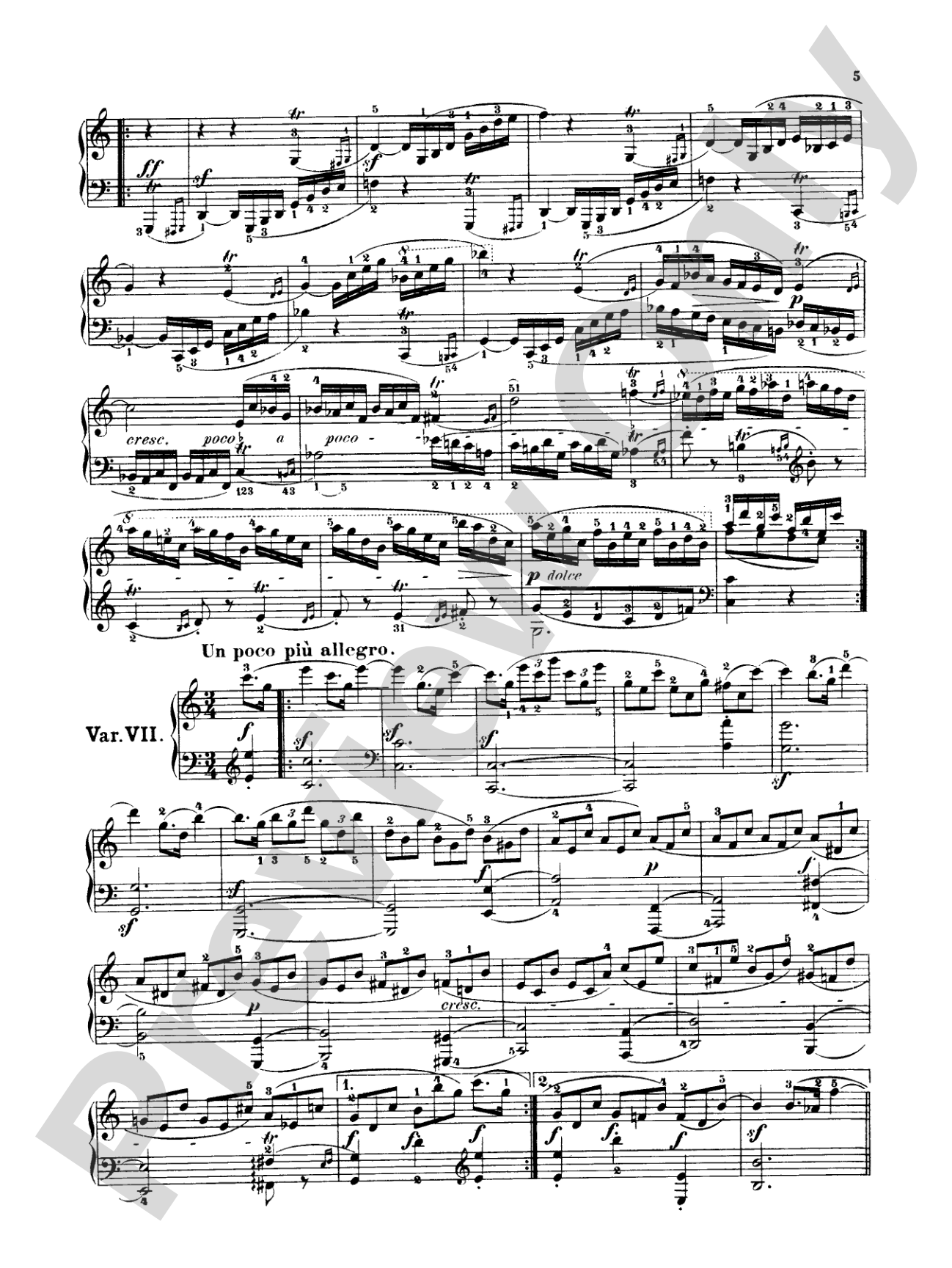 Beethoven: Diabelli Variations: Piano