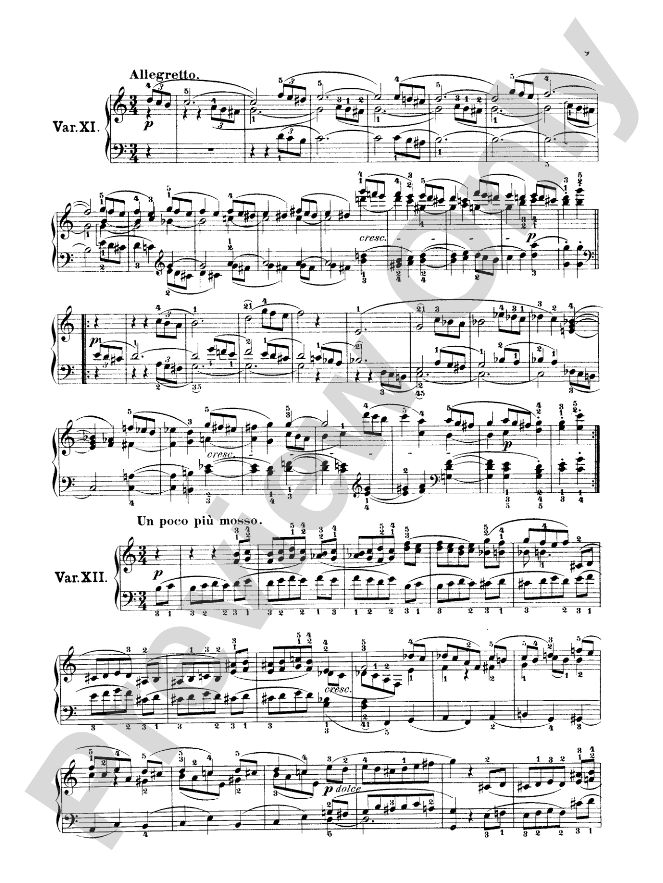 Beethoven: Diabelli Variations: Piano