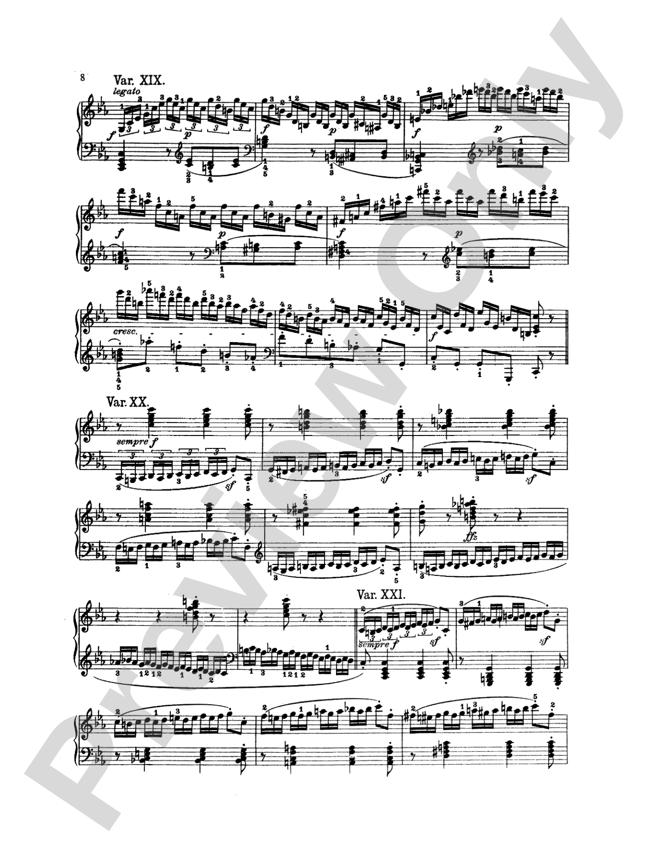 Beethoven: 32 Variations: Piano