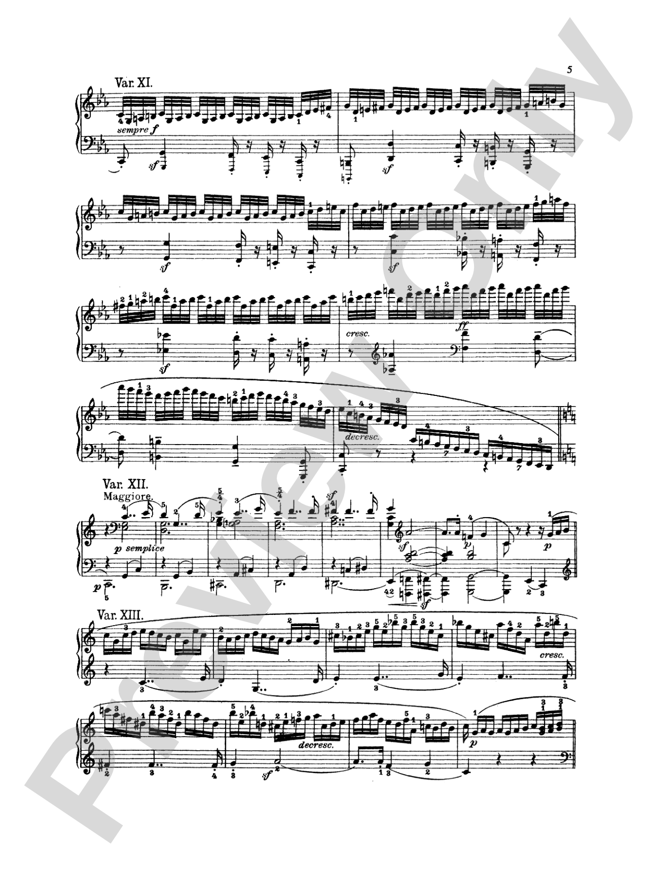 Beethoven: 32 Variations: Piano