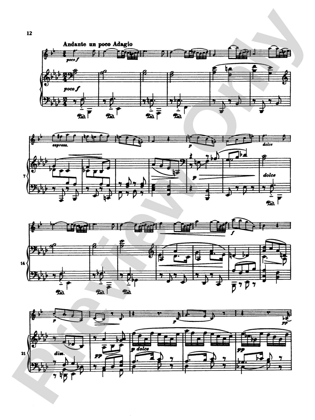 Brahms: Sonata No. 1 in F Minor, Op. 120: Clarinet Part(s)