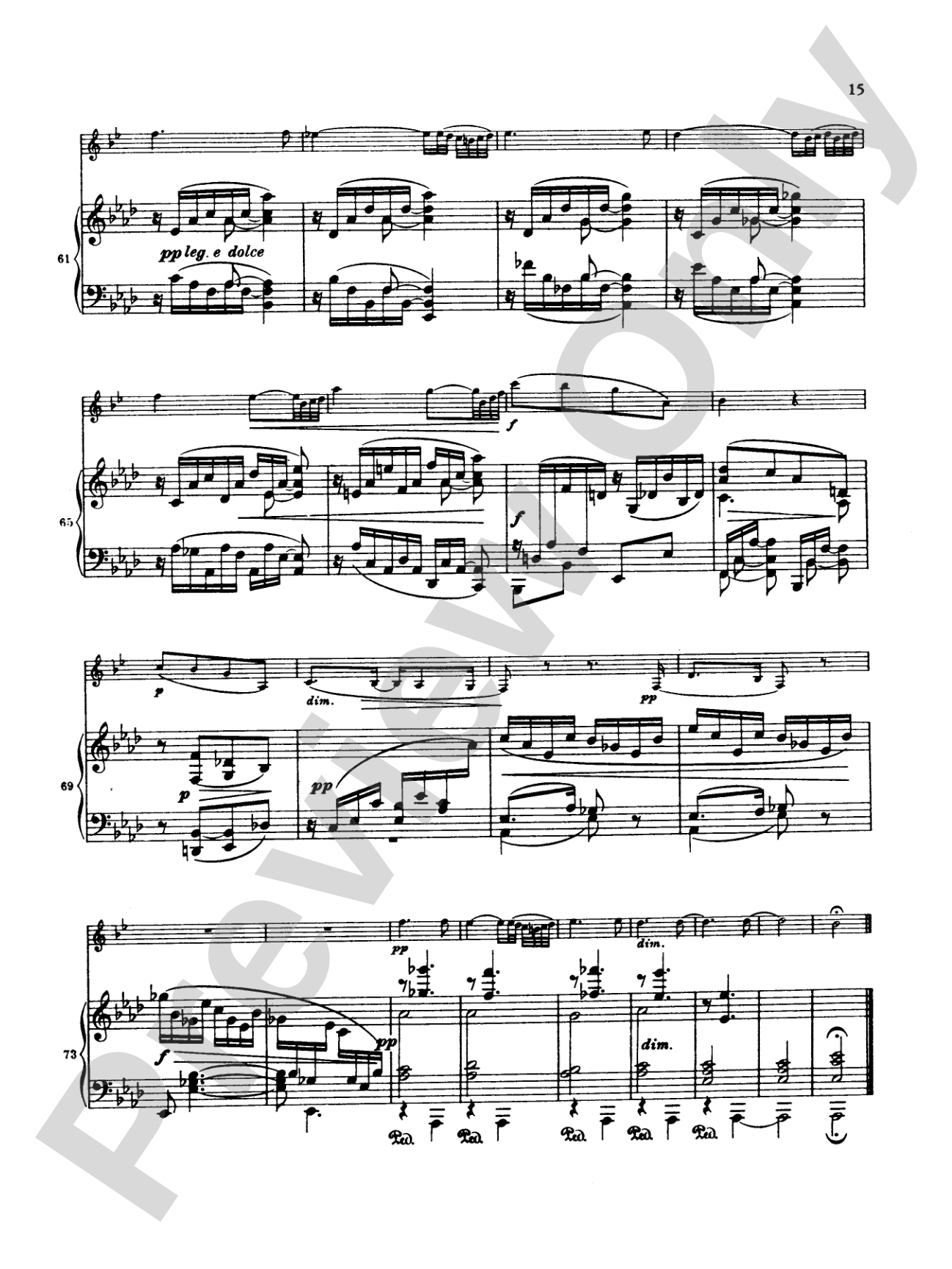 Brahms: Sonata No. 1 in F Minor, Op. 120: Clarinet Part(s)