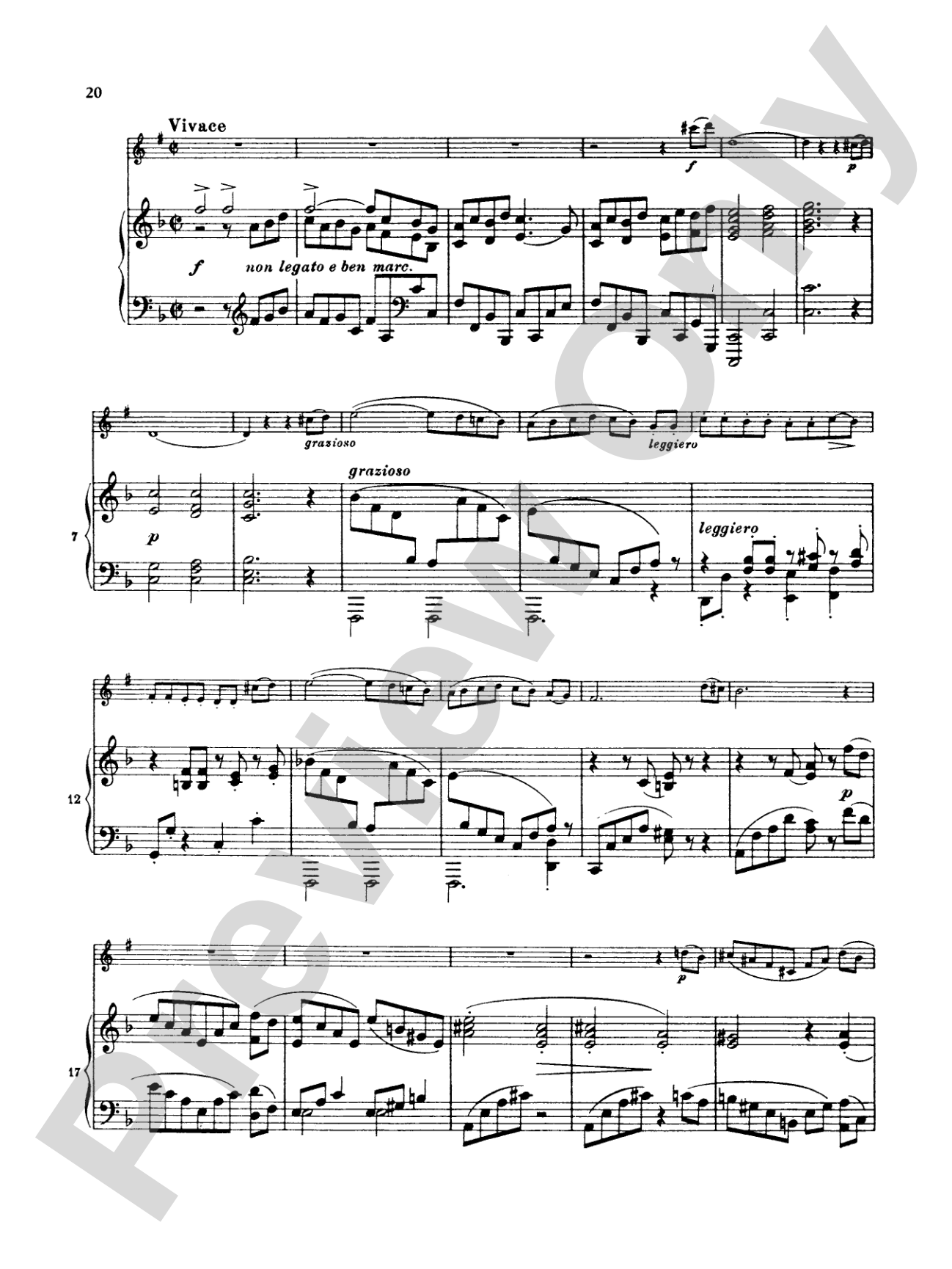 Brahms: Sonata No. 1 in F Minor, Op. 120: Clarinet Part(s)