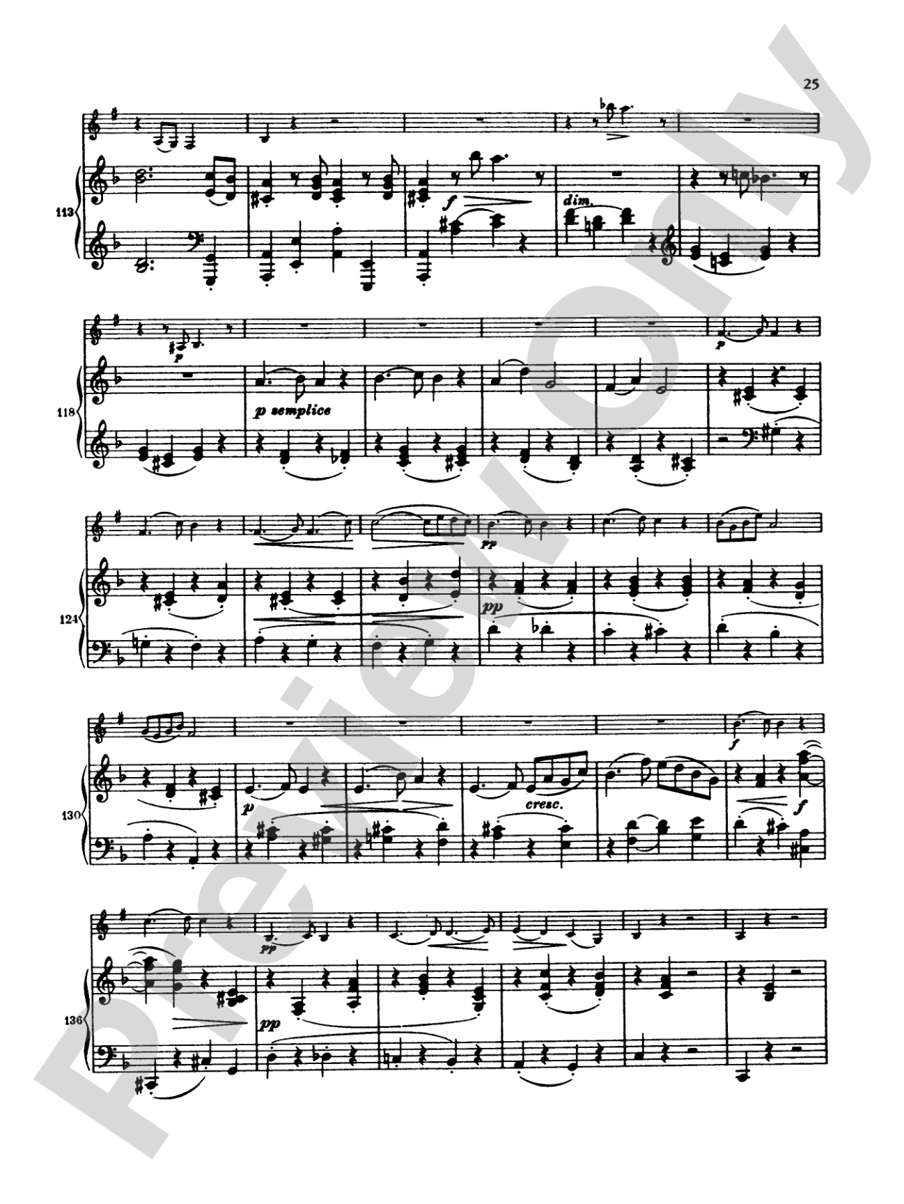 Brahms: Sonata No. 1 in F Minor, Op. 120: Clarinet Part(s)