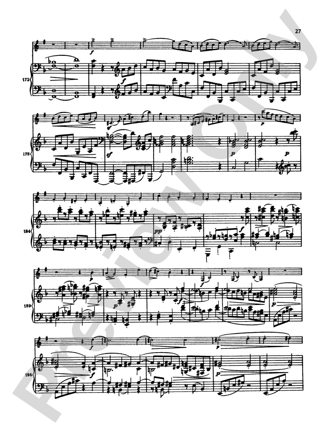 Brahms: Sonata No. 1 in F Minor, Op. 120: Clarinet Part(s)