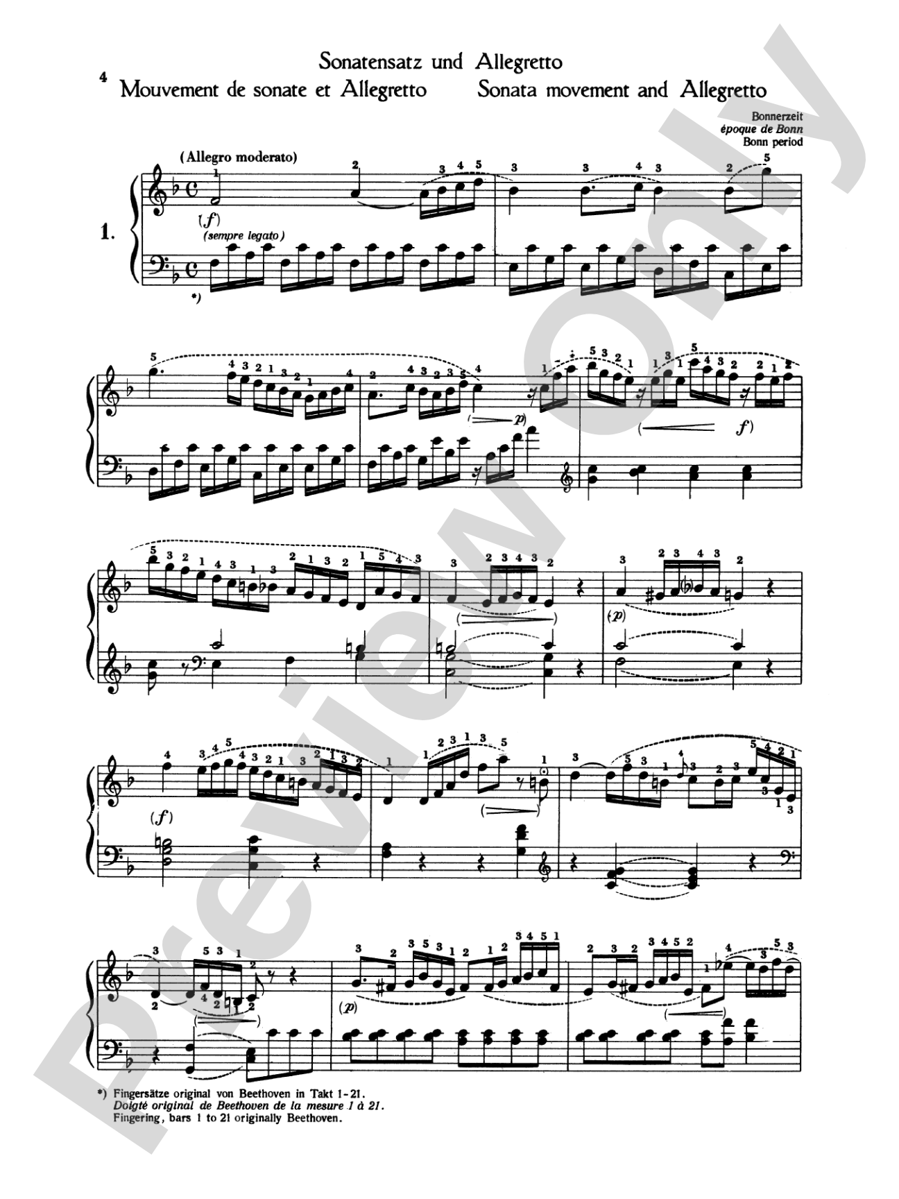 Beethoven: Easy Compositions: Piano Book