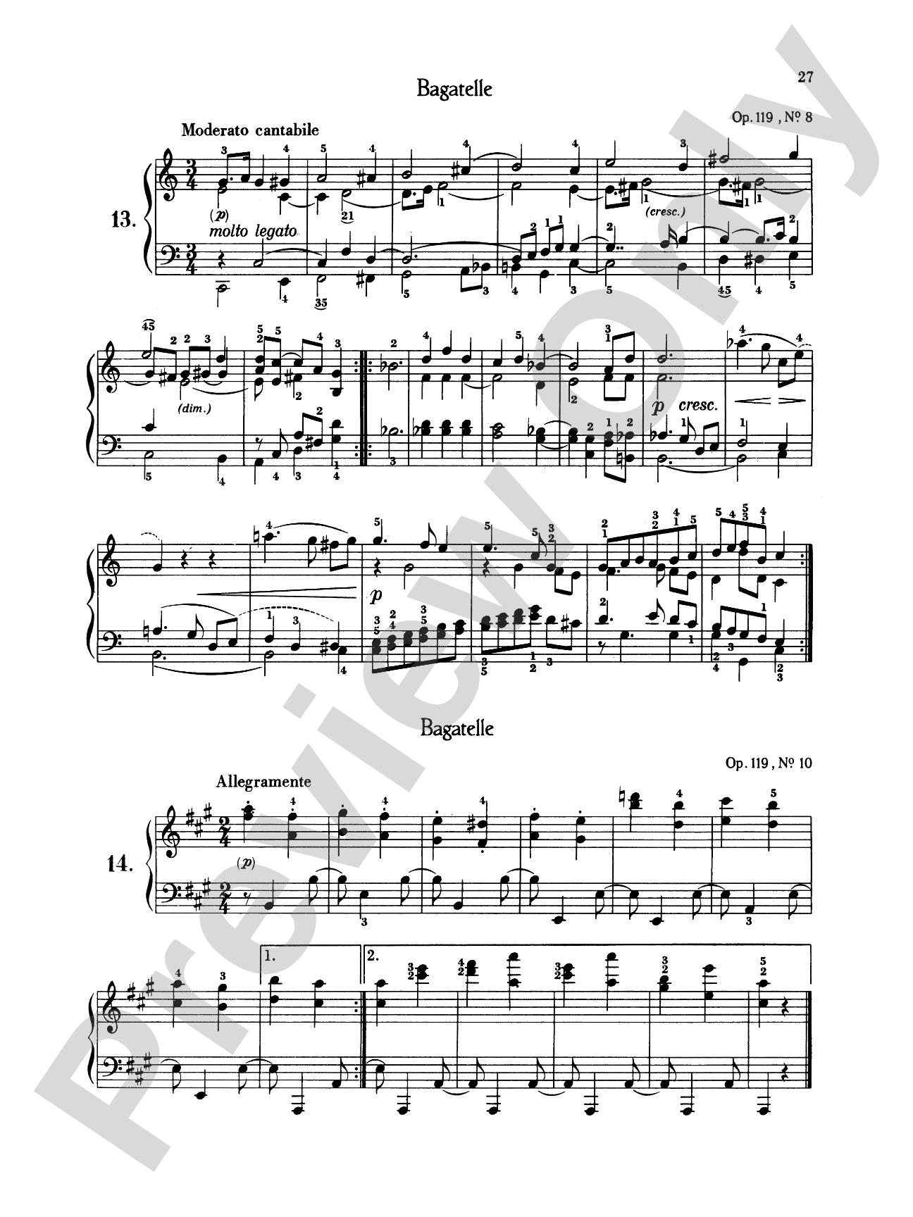 Beethoven: Easy Compositions