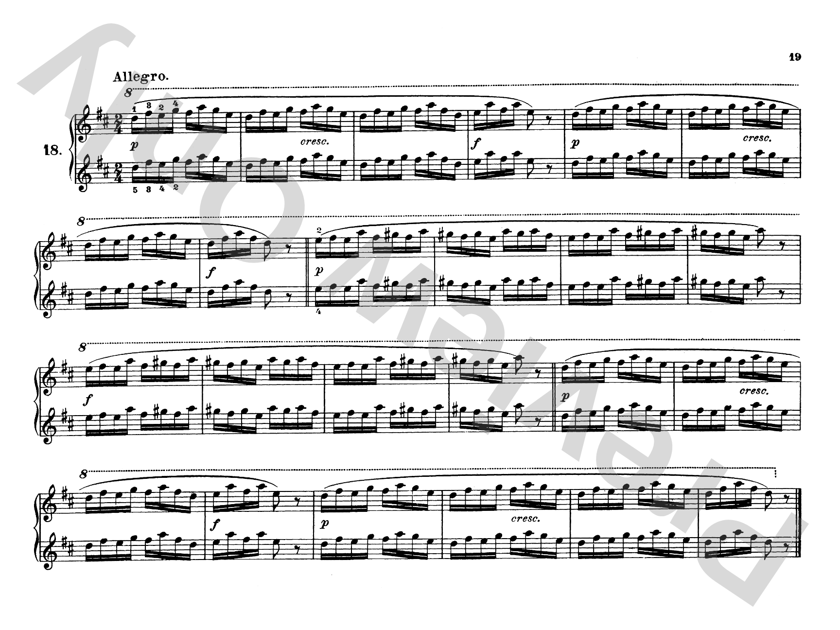 Berens: Melodious Exercises, Op. 62: Piano Duet (1 Piano, 4 Hands) Comb Bound Book