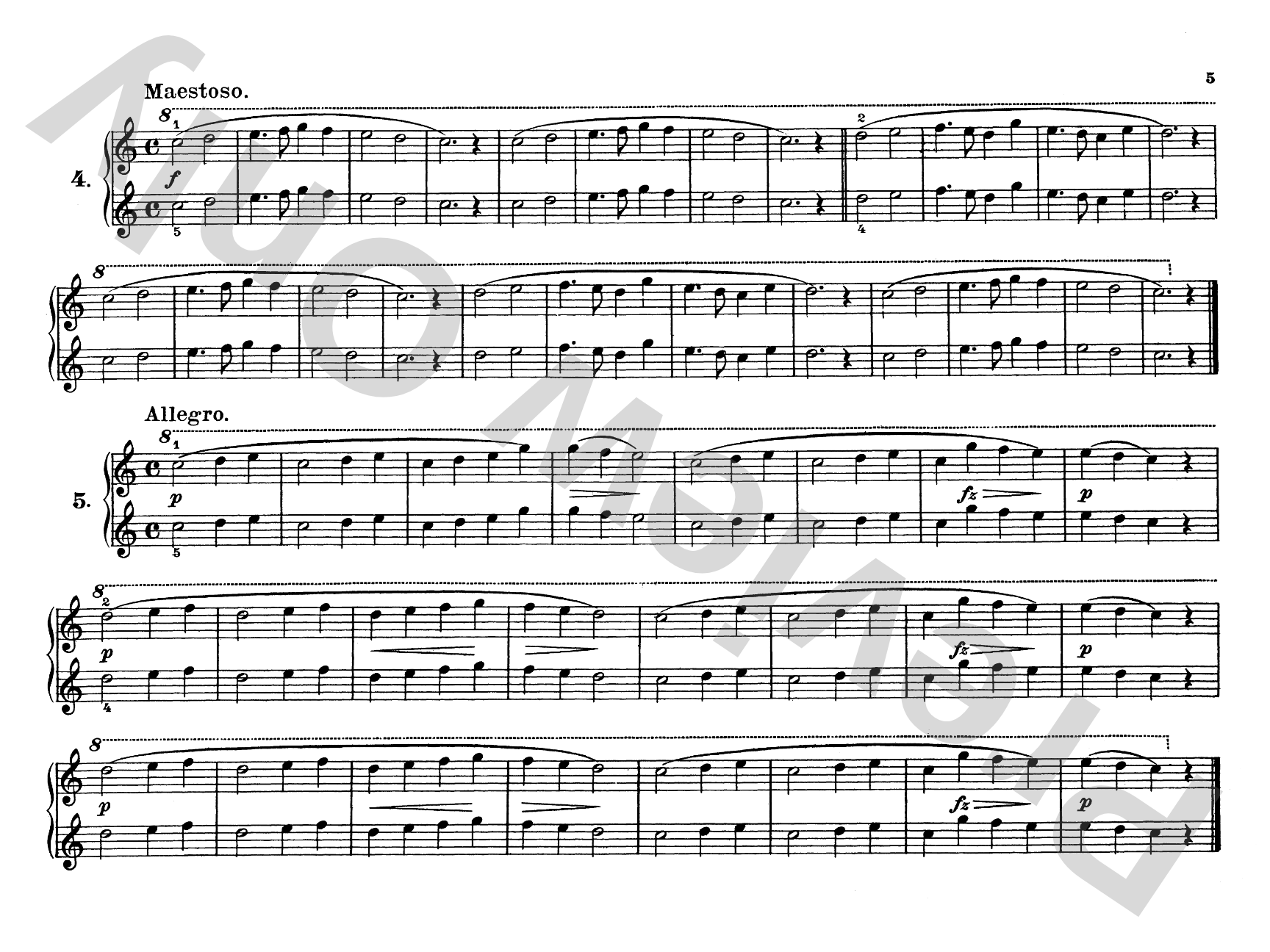 Berens: Melodious Exercises, Op. 62: Piano Duet (1 Piano, 4 Hands) Comb Bound Book