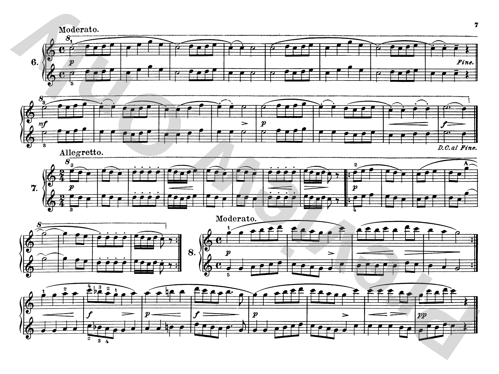 Berens: Melodious Exercises, Op. 62: Piano Duet (1 Piano, 4 Hands) Comb Bound Book