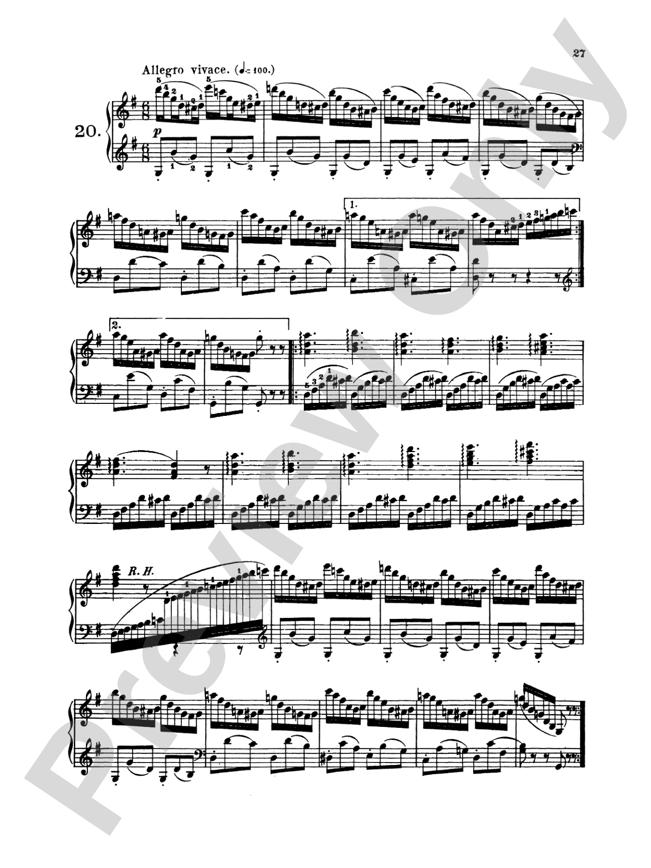 Berens: School of Velocity, Op. 61