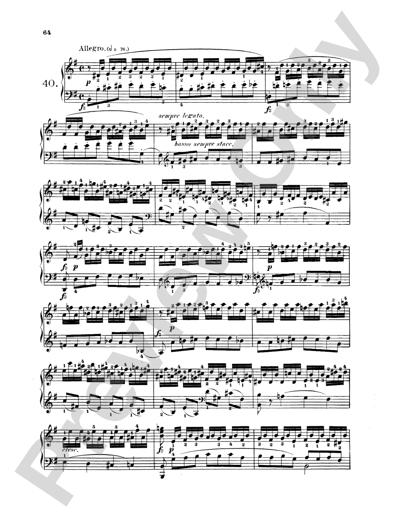 Berens: School of Velocity, Op. 61