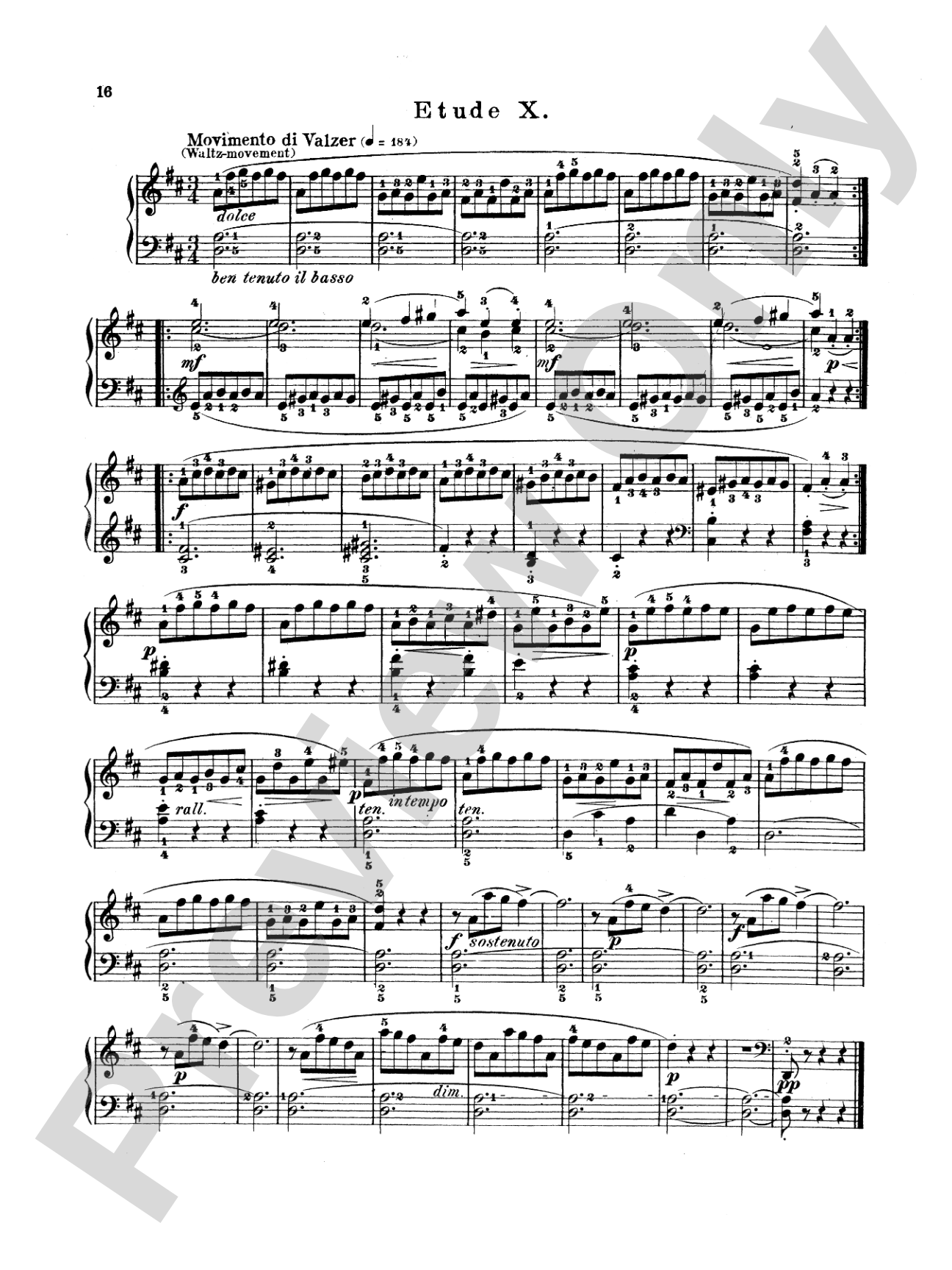 Bertini: Twenty-five Easy Studies, Op. 100