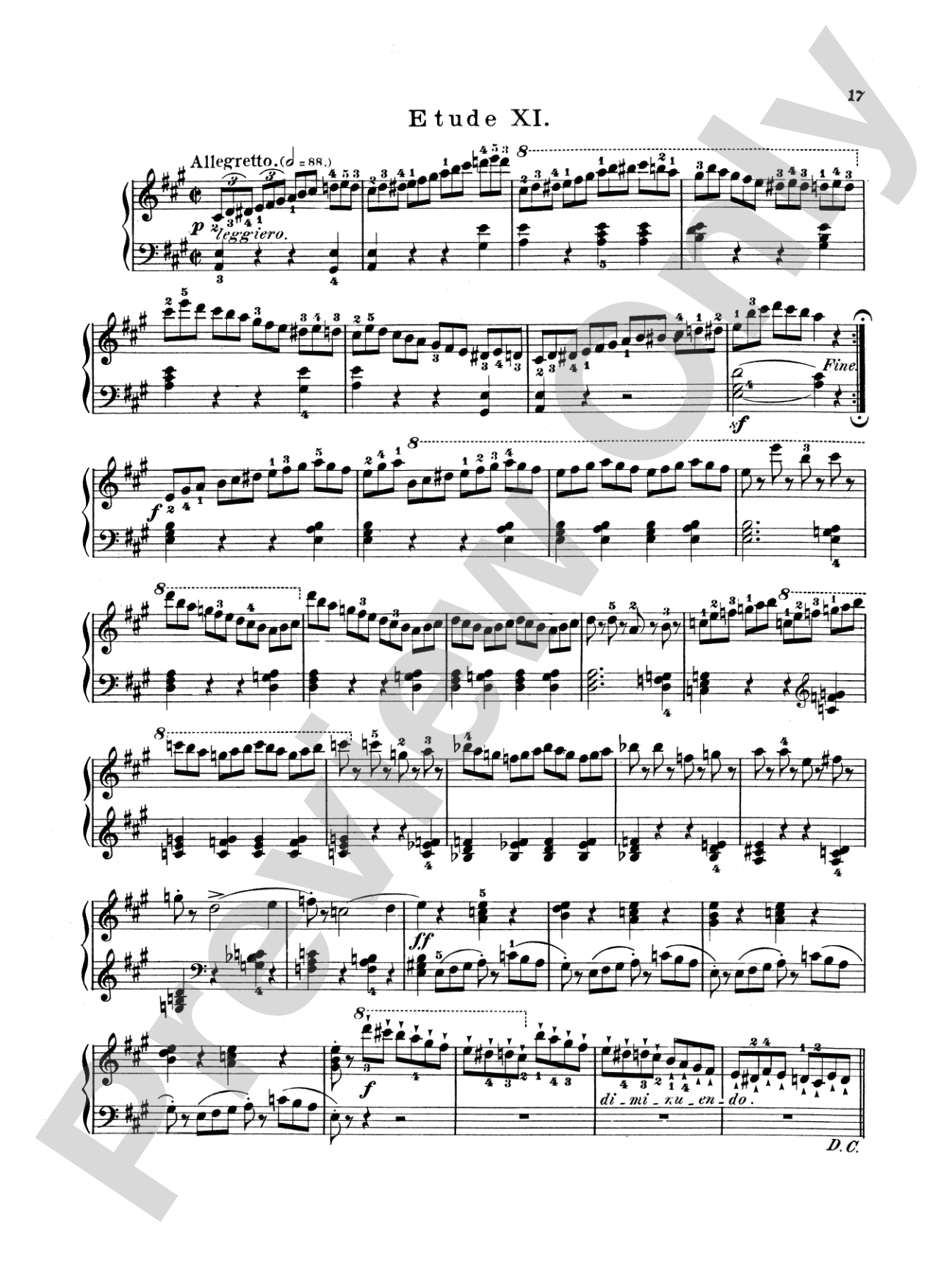 Bertini: Twenty-five Easy Studies, Op. 100