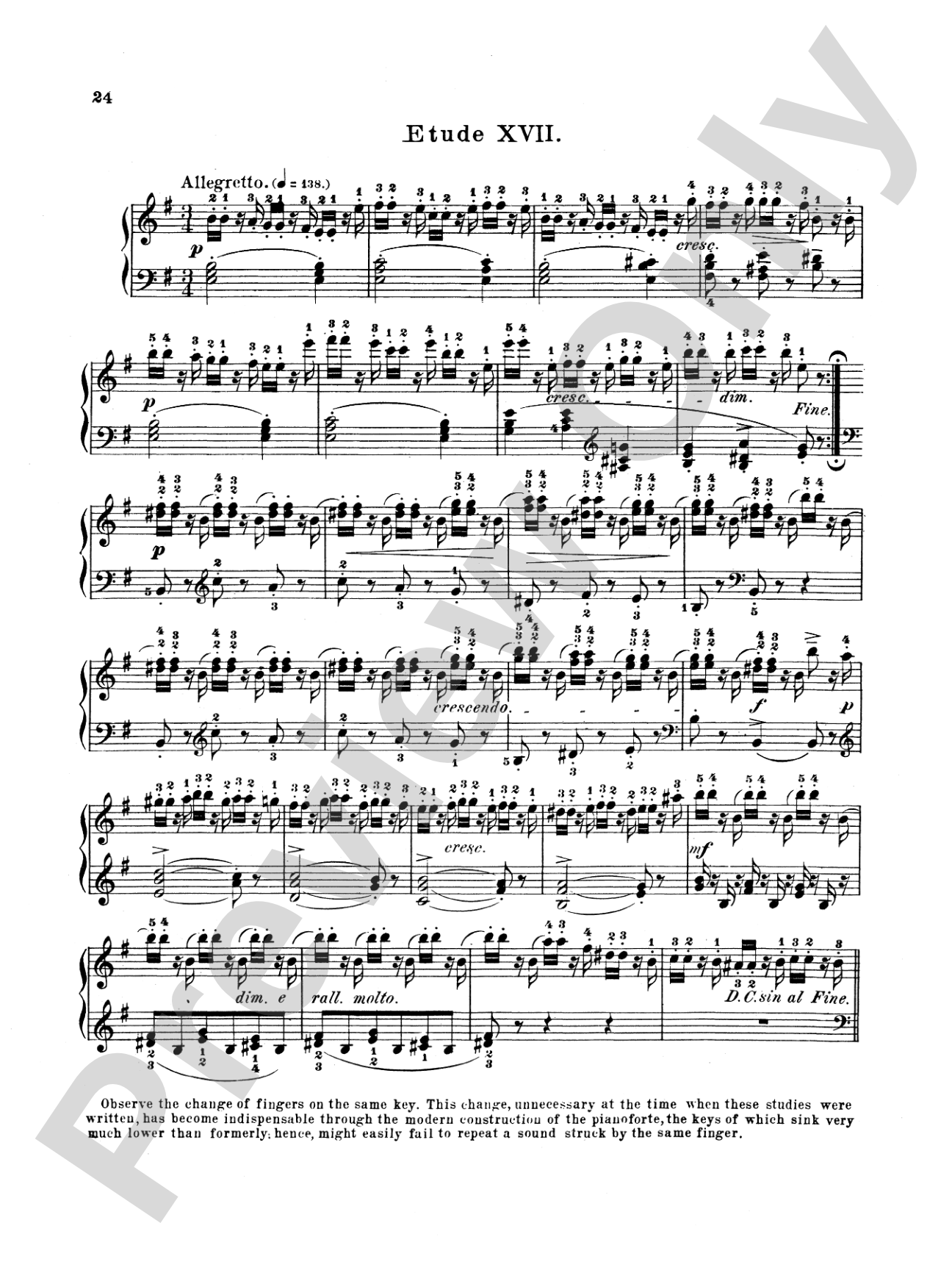 Bertini: Twenty-five Easy Studies, Op. 100