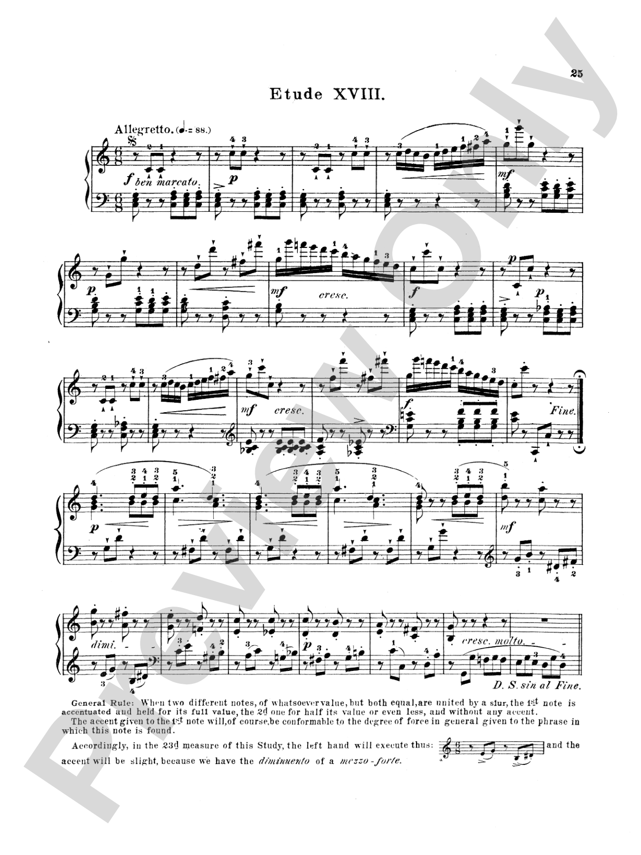 Bertini: Twenty-five Easy Studies, Op. 100