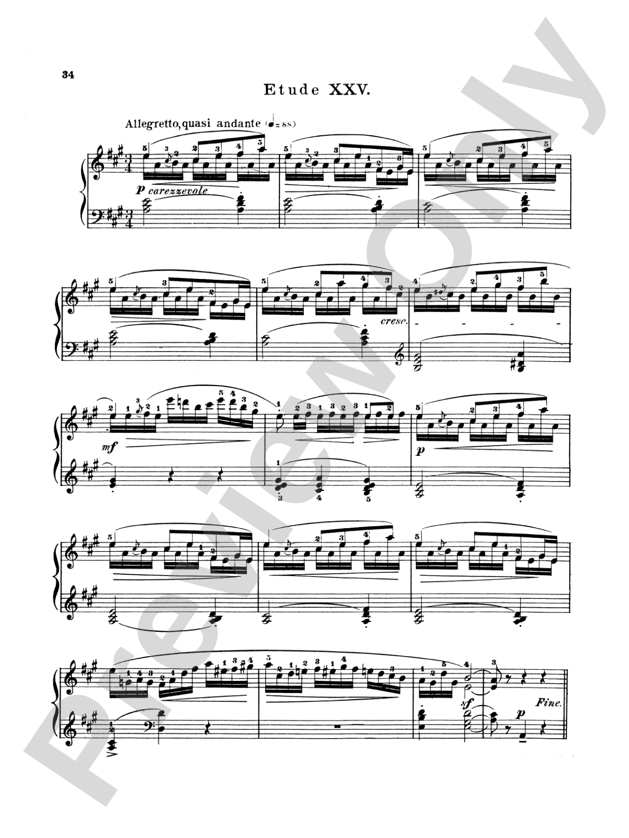 Bertini: Twenty-five Easy Studies, Op. 100