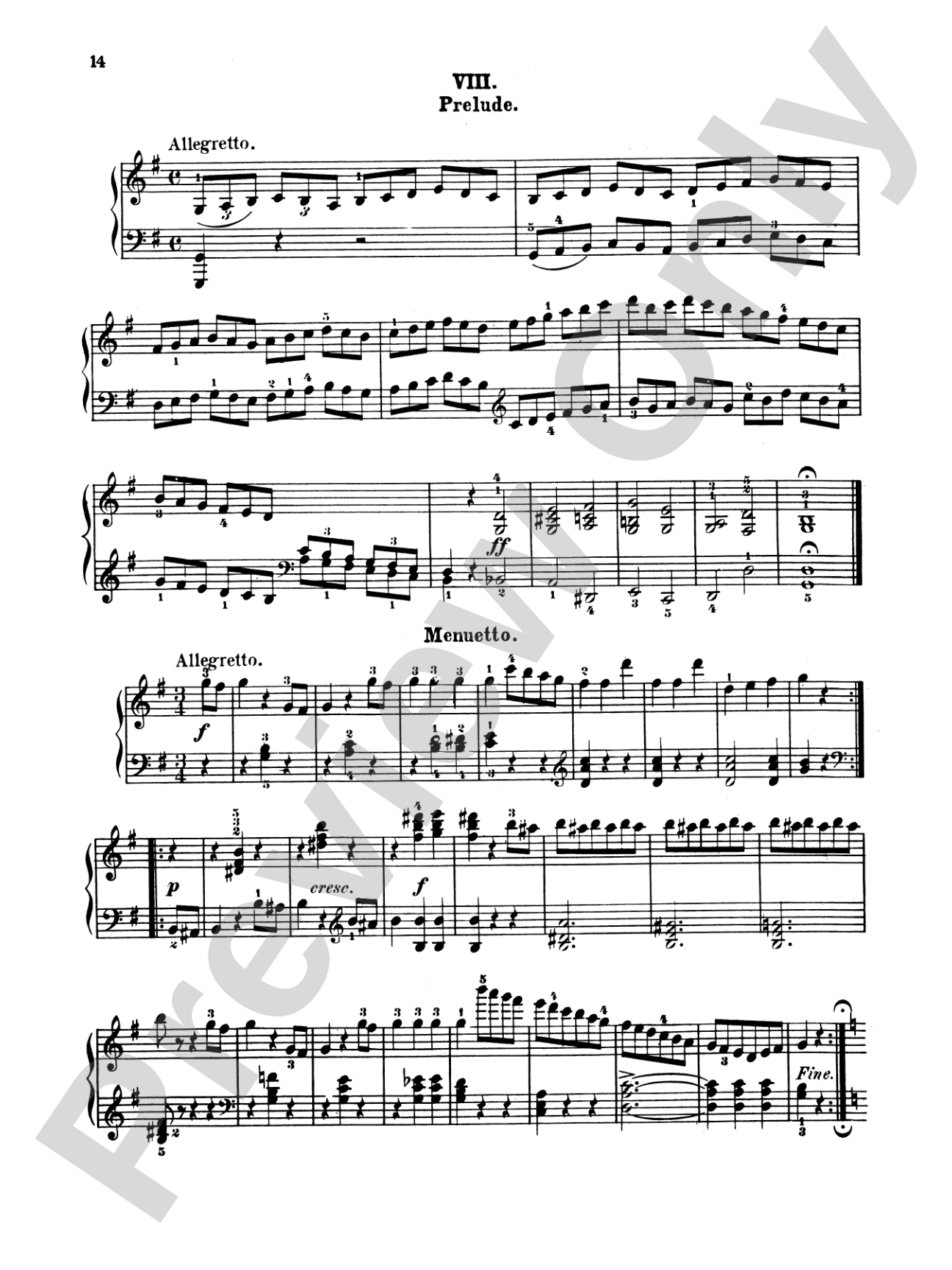 Bertini: Twelve Little Pieces and Preludes