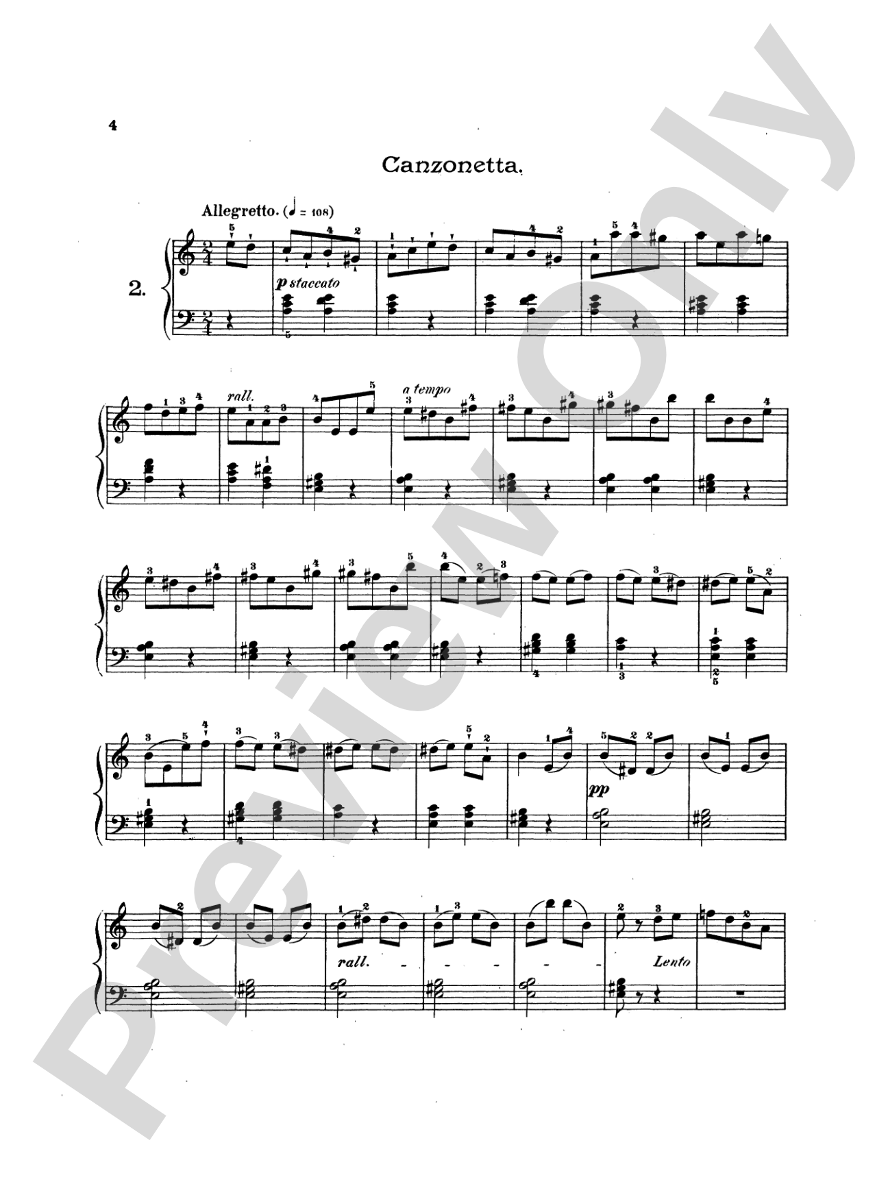 Bertini: Twenty-four Melodious Pieces