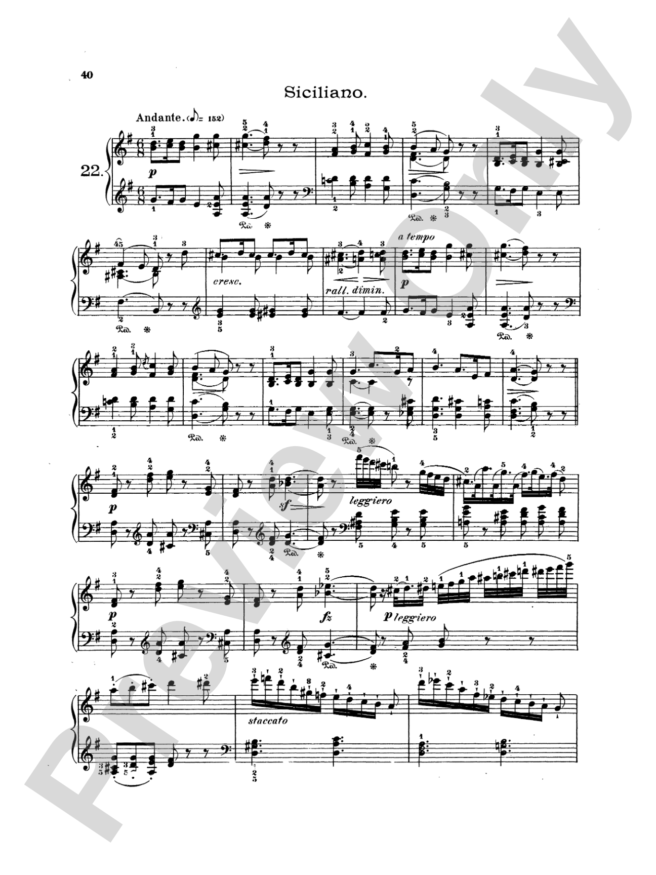 Bertini: Twenty-four Melodious Pieces