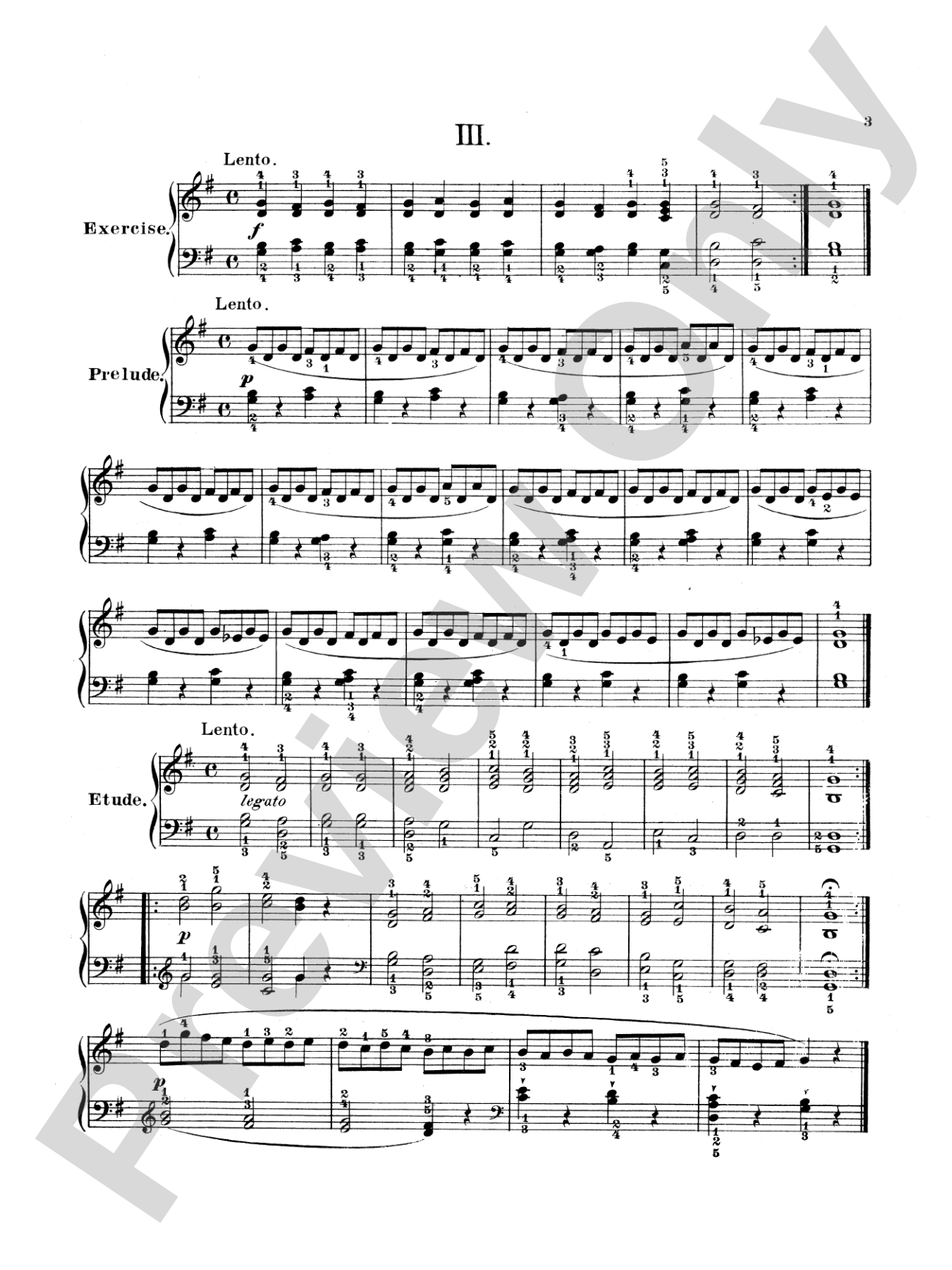 Bertini: Twenty-five Primary Etudes, Op. 166