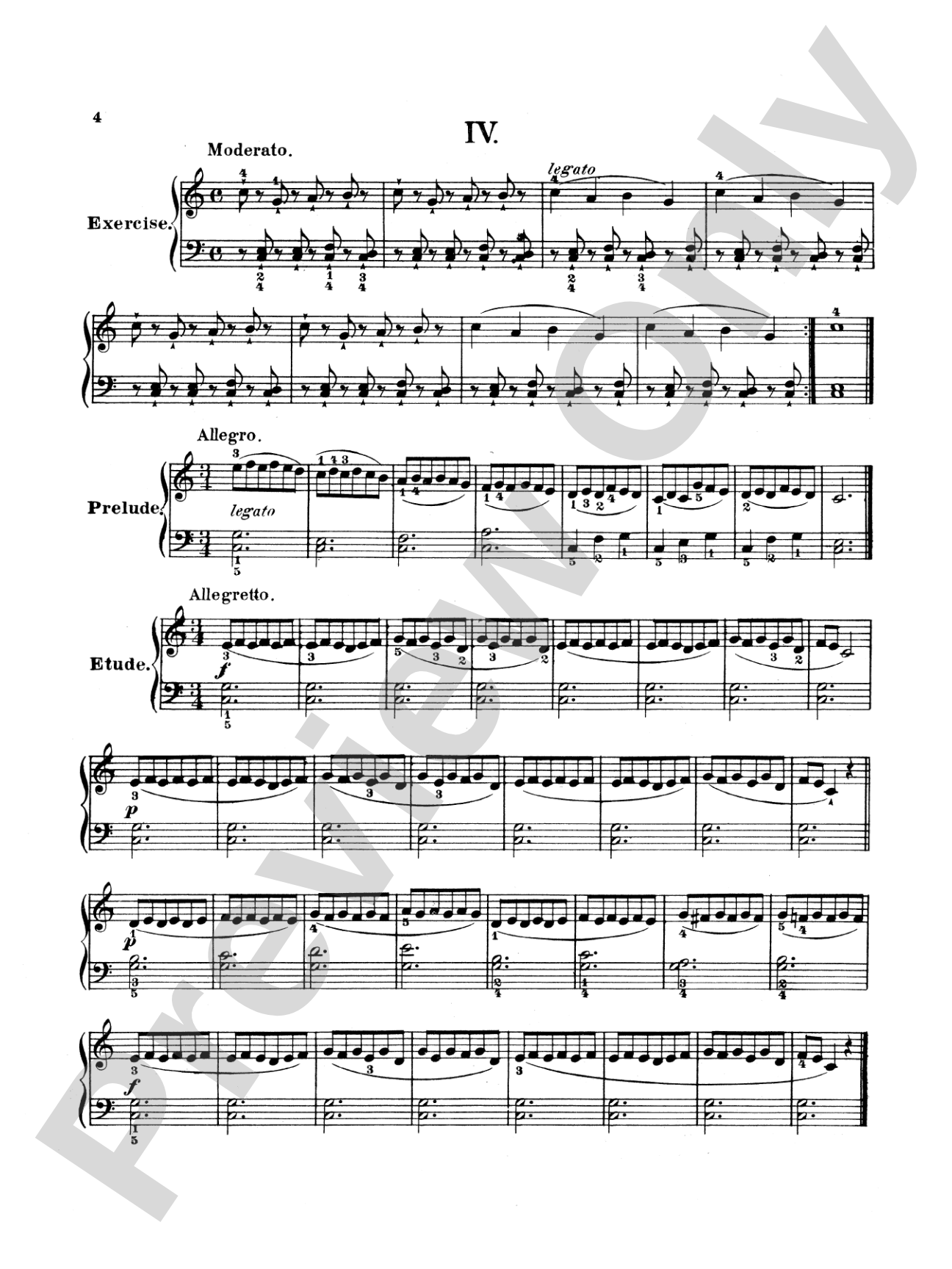 Bertini: Twenty-five Primary Etudes, Op. 166
