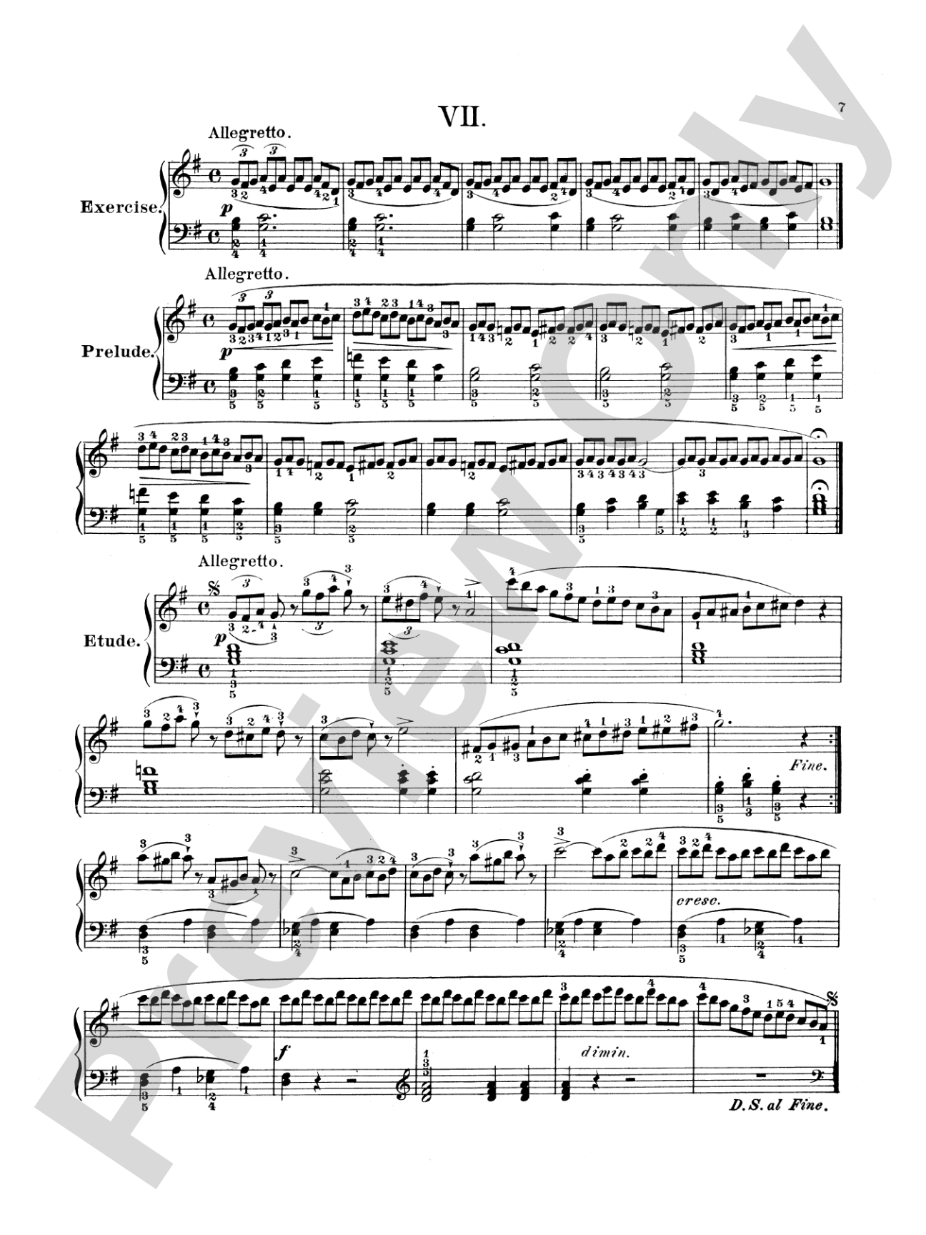 Bertini: Twenty-five Primary Etudes, Op. 166