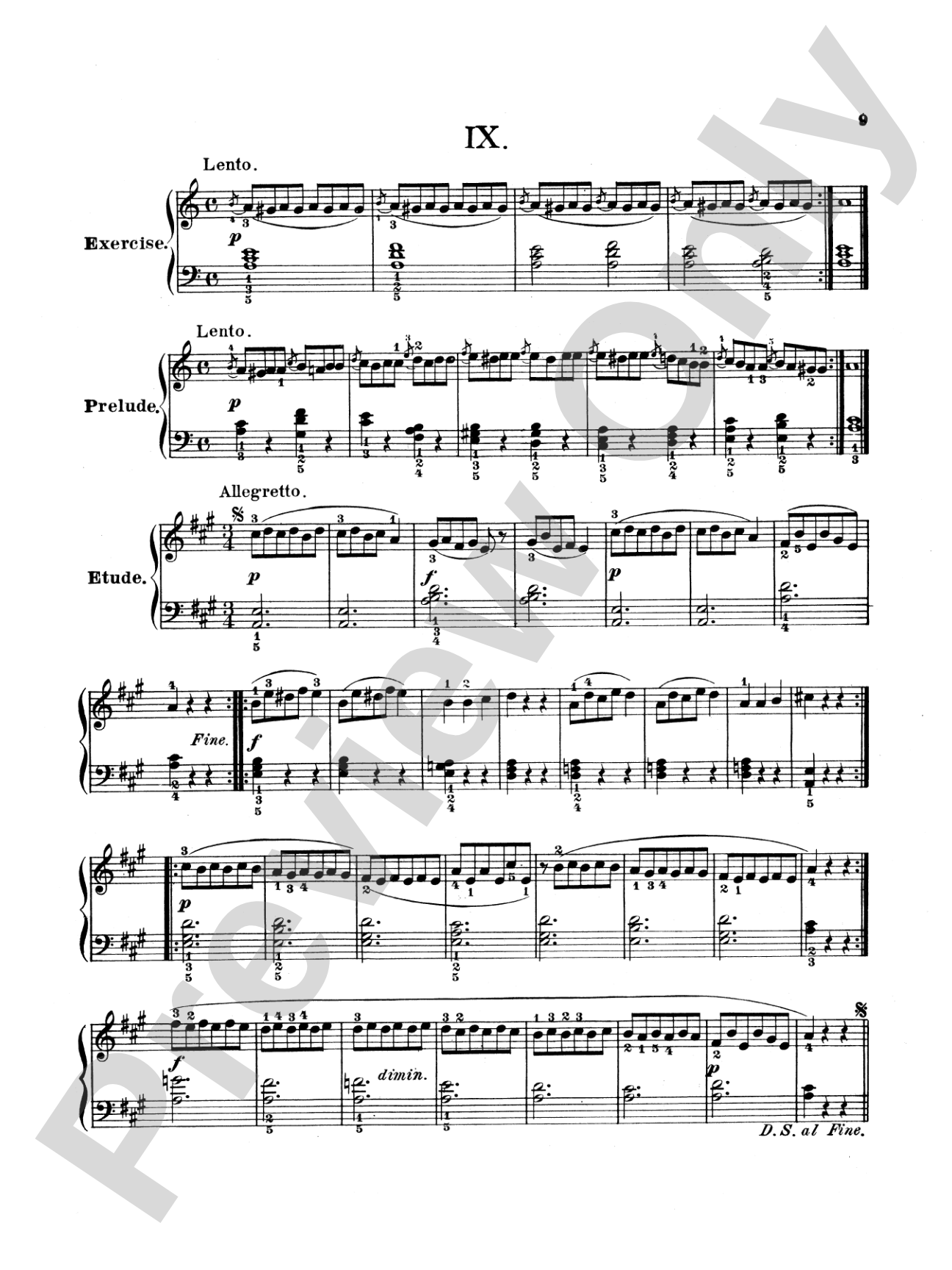 Bertini: Twenty-five Primary Etudes, Op. 166