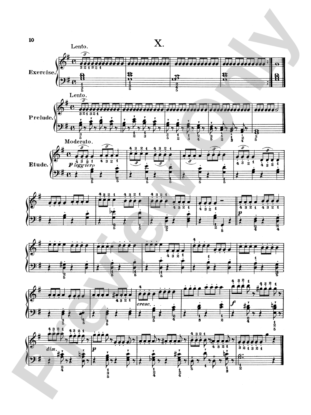 Bertini: Twenty-five Primary Etudes, Op. 166
