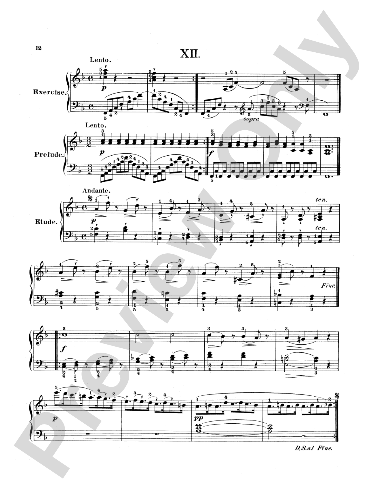 Bertini: Twenty-five Primary Etudes, Op. 166