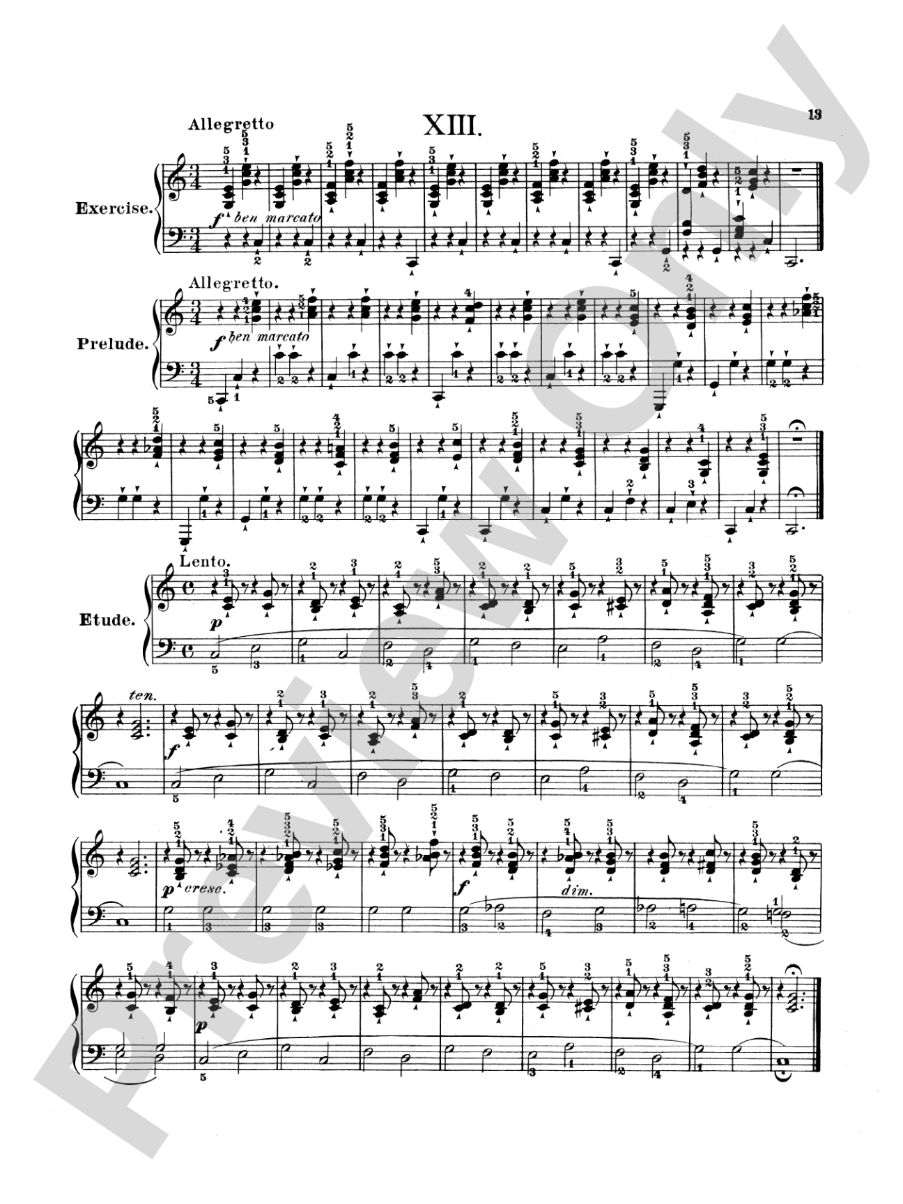 Bertini: Twenty-five Primary Etudes, Op. 166
