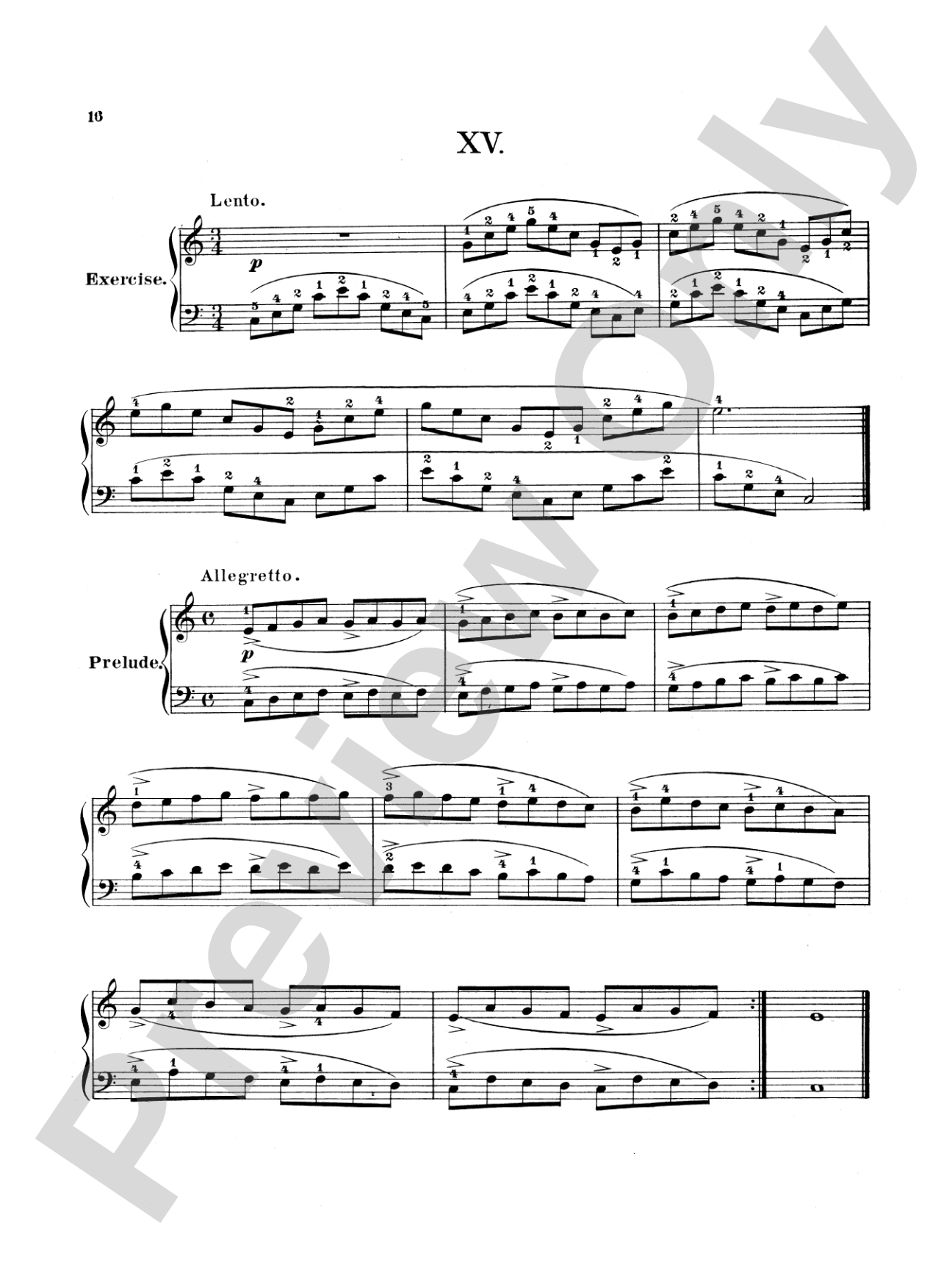 Bertini: Twenty-five Primary Etudes, Op. 166