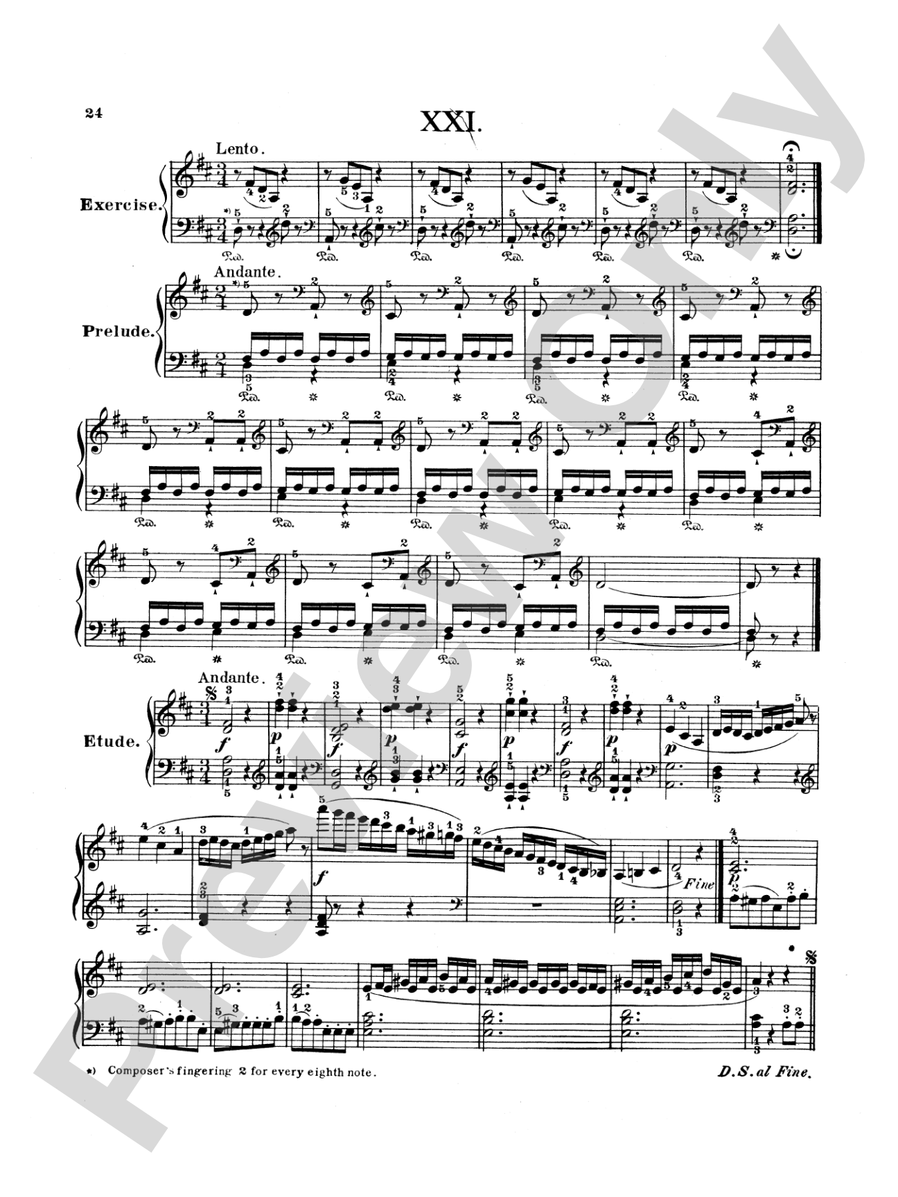 Bertini: Twenty-five Primary Etudes, Op. 166