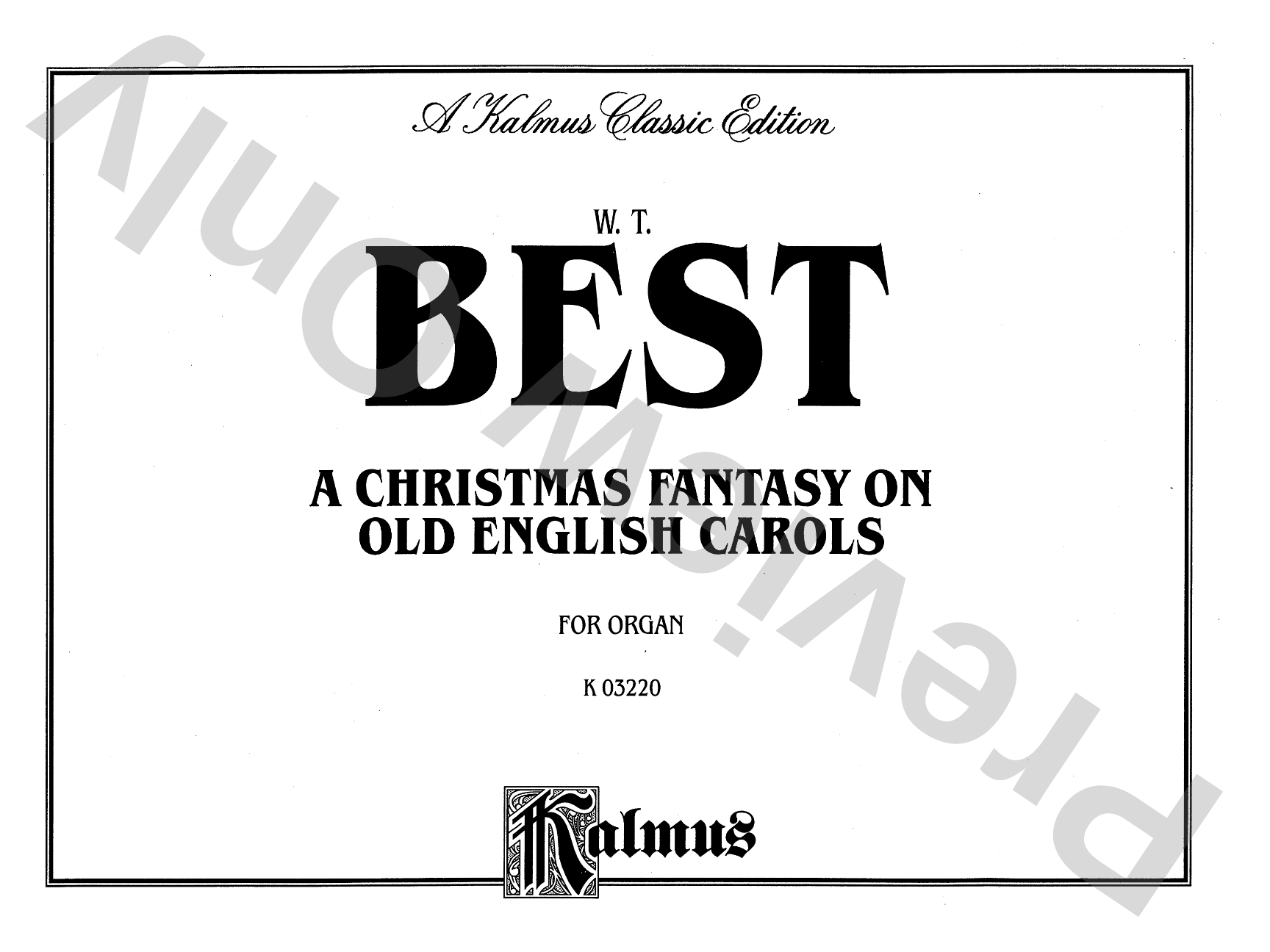 Best: A Christmas Fantasia on Old English Carols